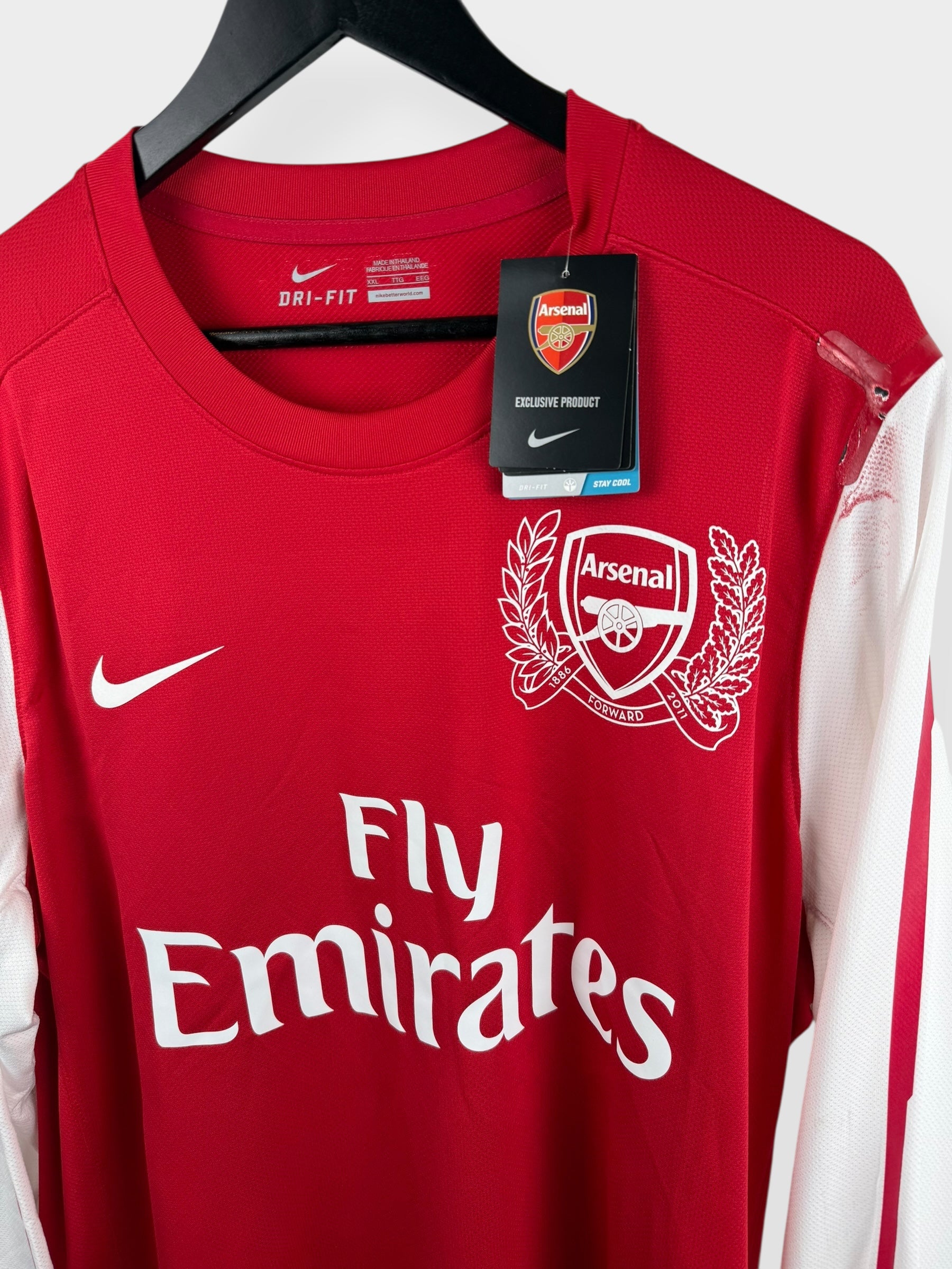 2011-12 ARSENAL HOME SHIRT LS PLAYER ISSUE HENRY #12 XXL