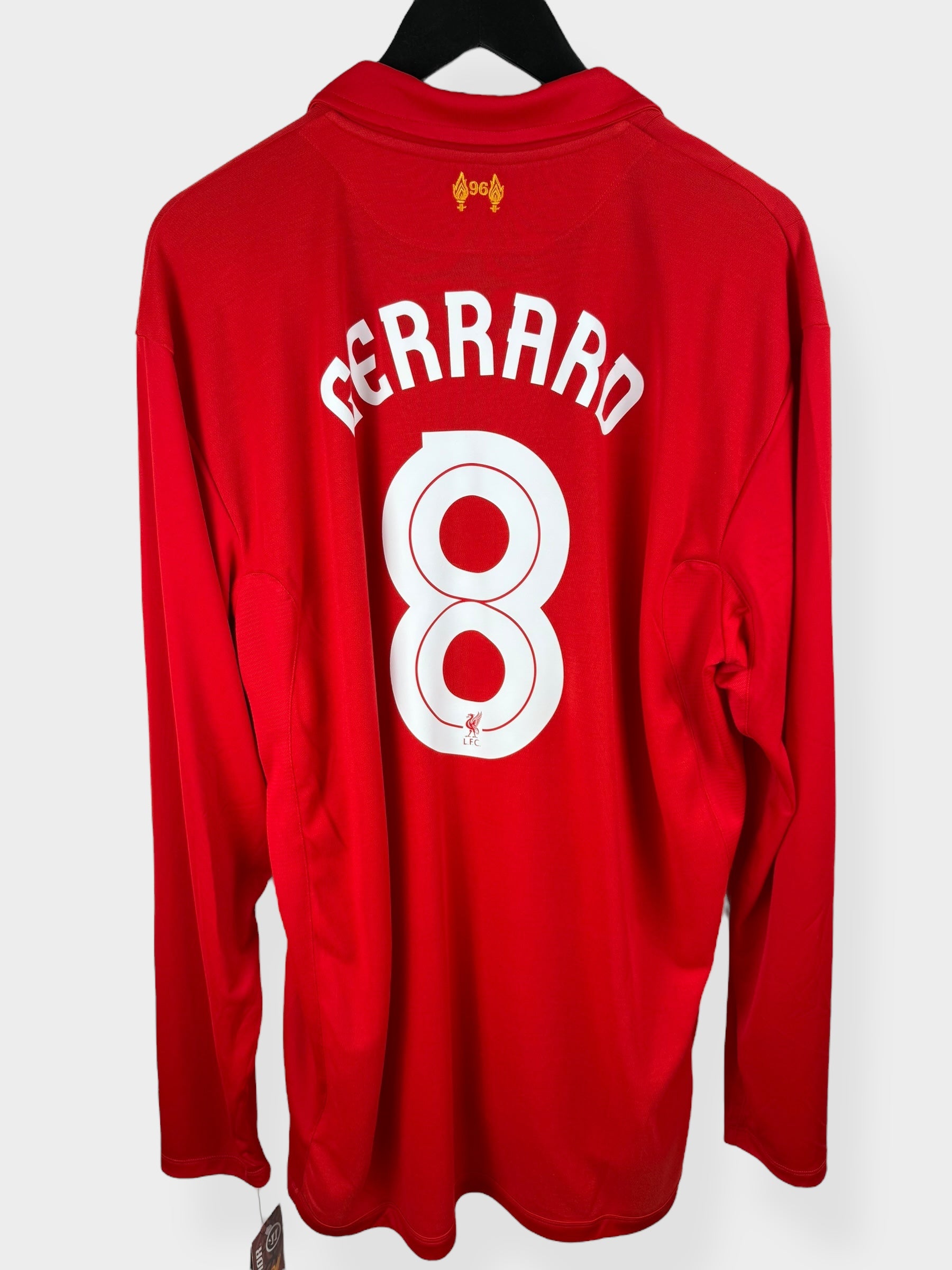 2012-13 LIVERPOOL HOME SHIRT LS GERRARD #8 XXL