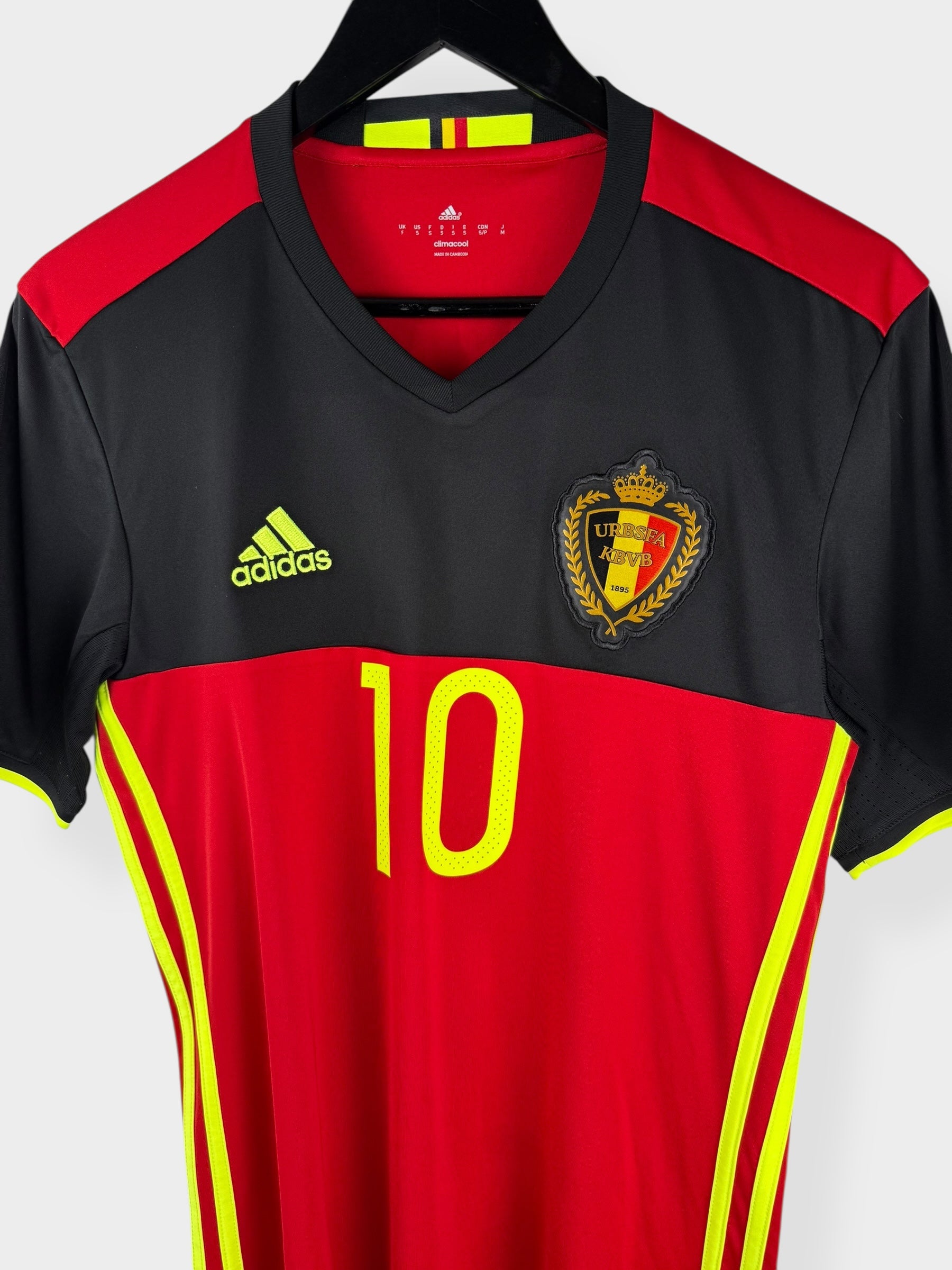 2016-17 BELGIUM HOME SHIRT HAZARD #10 S