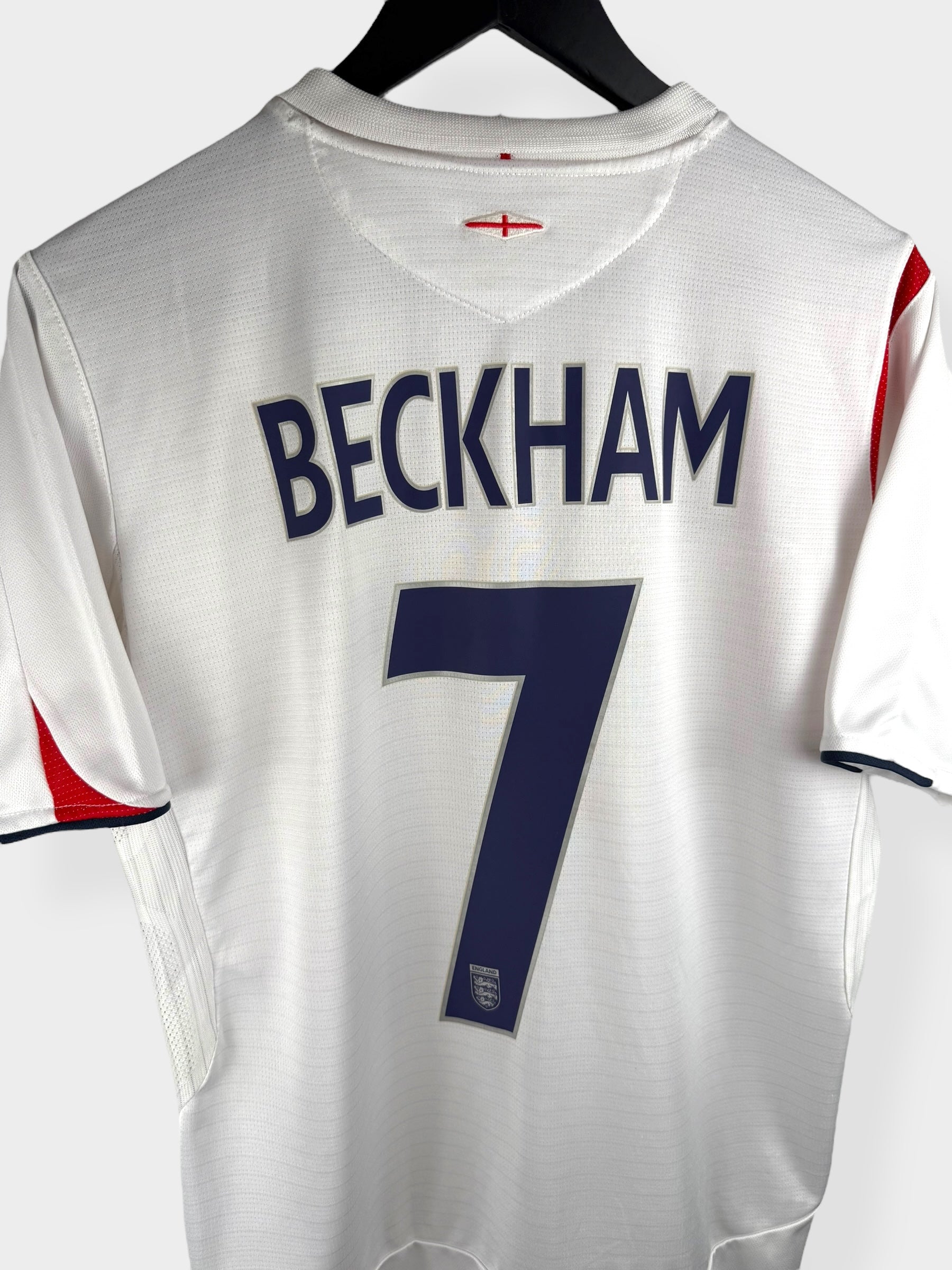 2005-07 ENGLAND HOME SHIRT BECKHAM #7 M