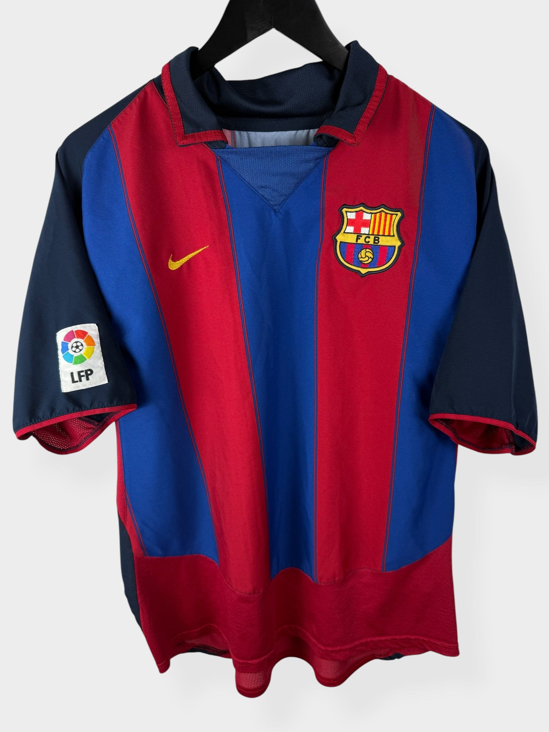 2003-04 BARCELONA HOME SHIRT RONALDINHO #10 L