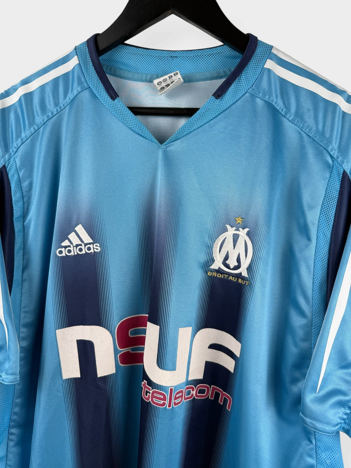 2004-05 OLYMPIQUE MARSEILLE AWAY SHIRT LIZARAZU #3 XXL - Authentic Football Club