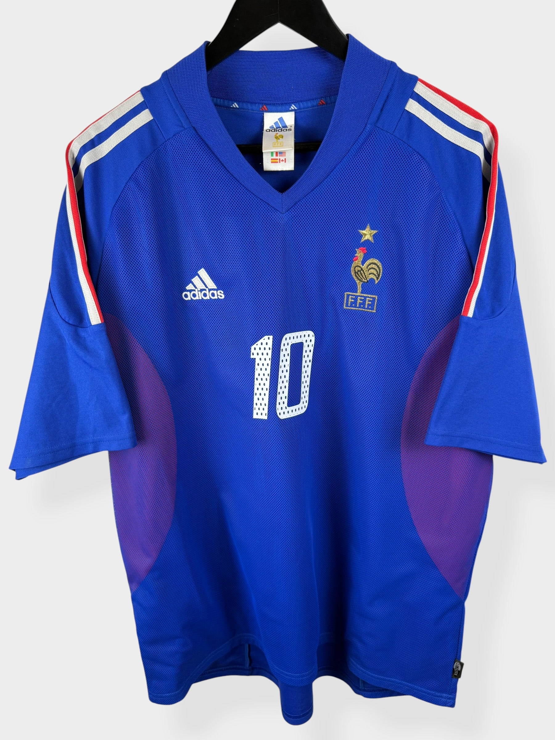 2002-04 FRANKRIJK THUISSHIRT ZIDANE #10 XL