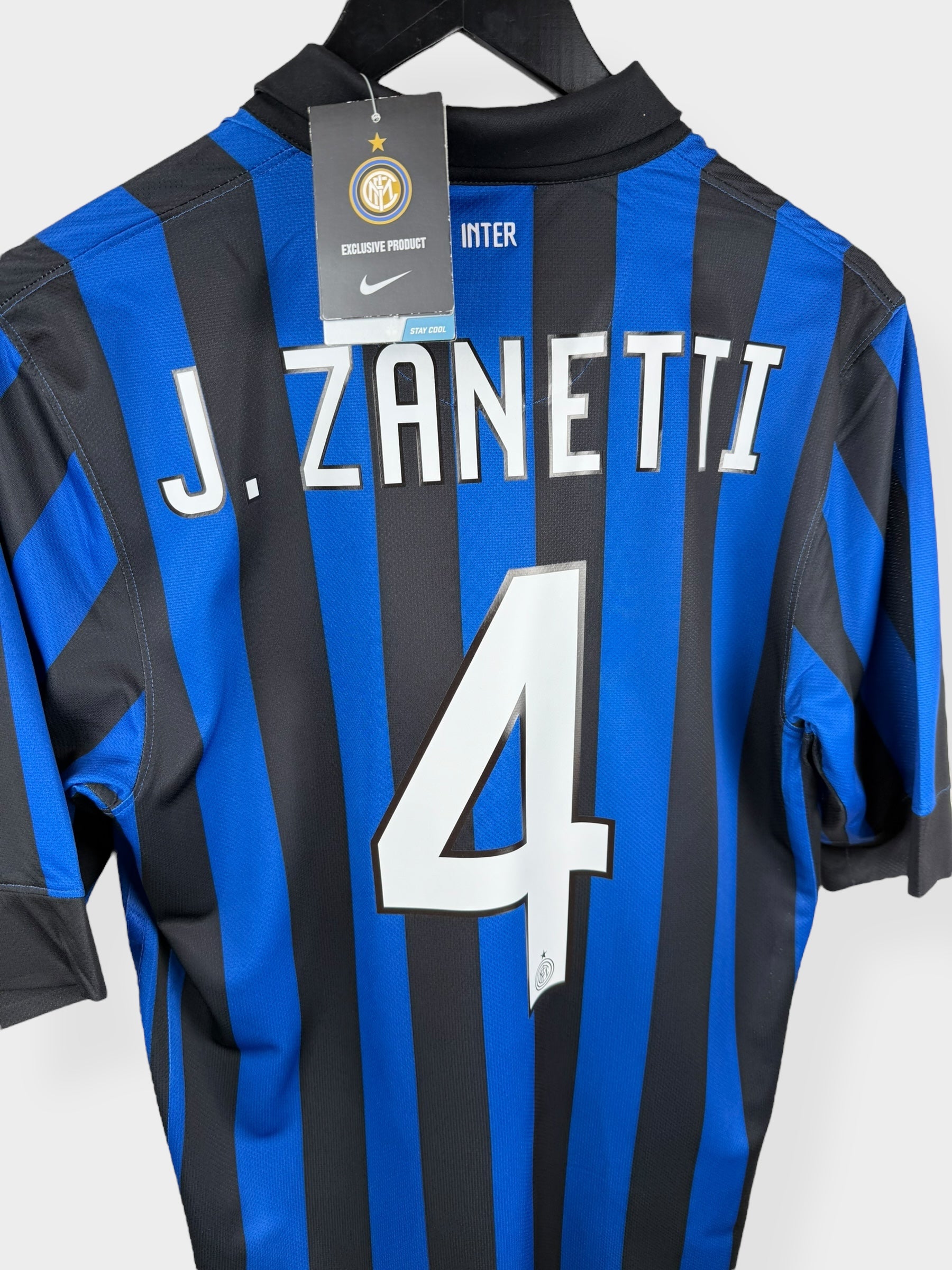 2011-12 INTER MILAN HOME SHIRT ZANETTI #4 S - Authentic Football Club
