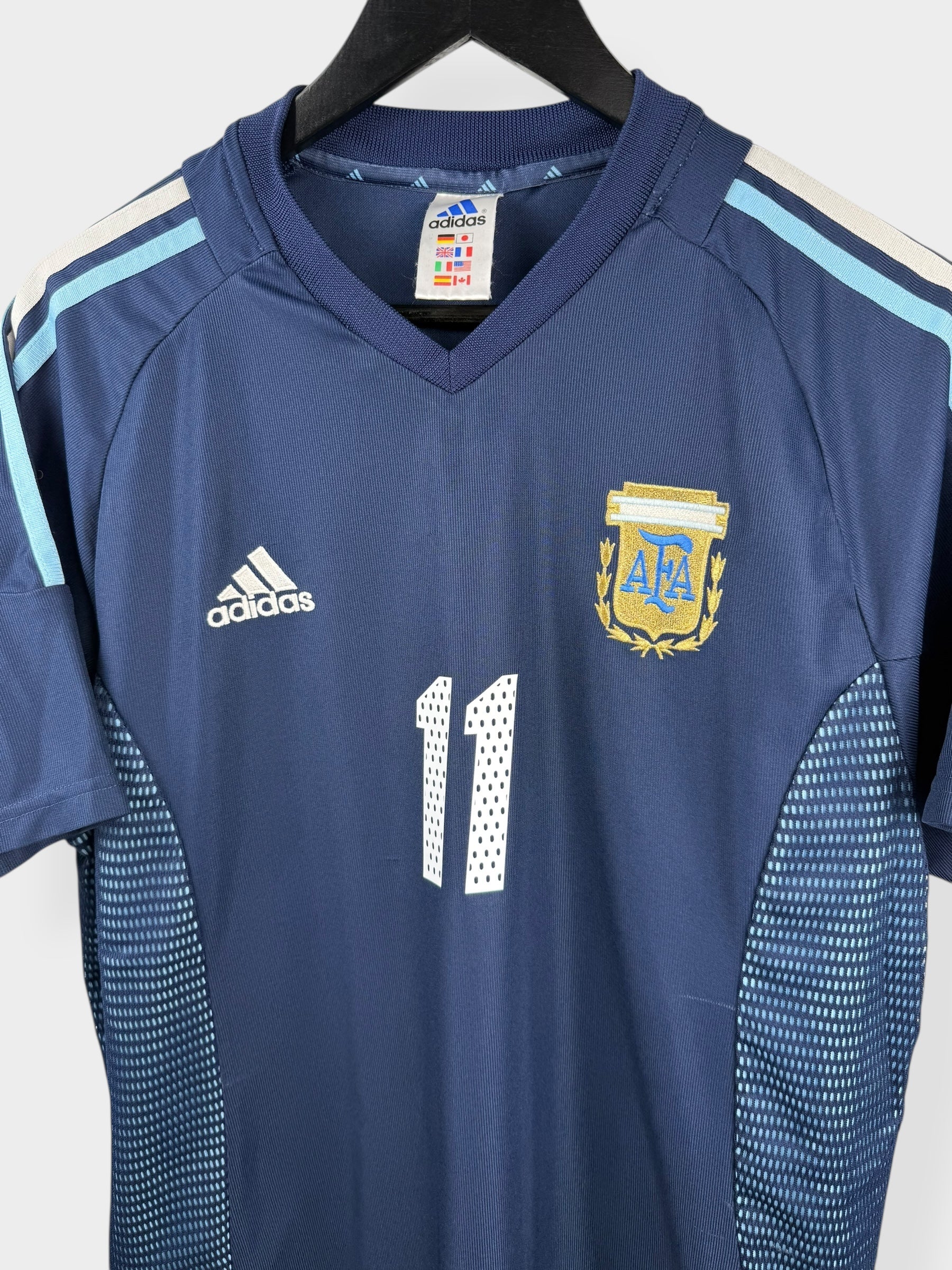 2002-04 ARGENTINA AWAY SHIRT VERON #11 M