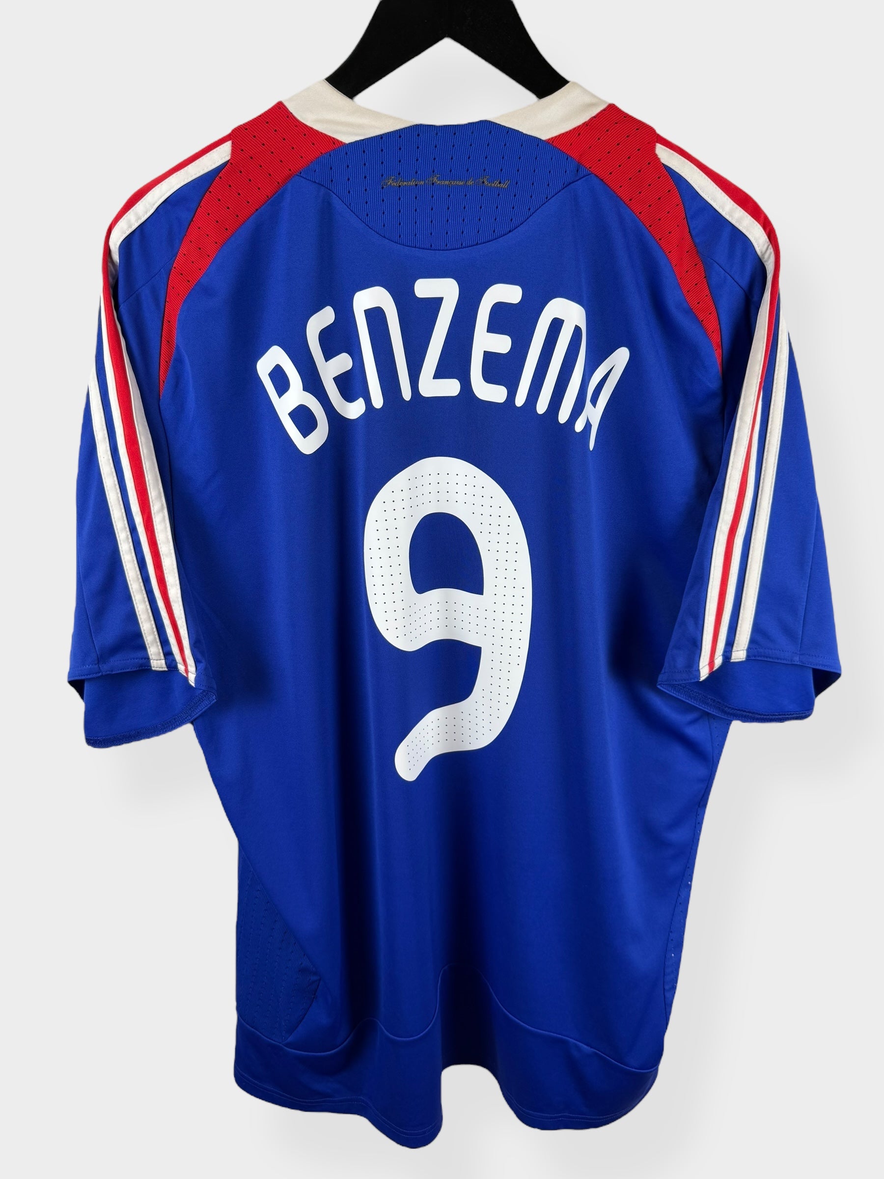 2007-08 FRANCE HOME SHIRT BENZEMA #9 XL