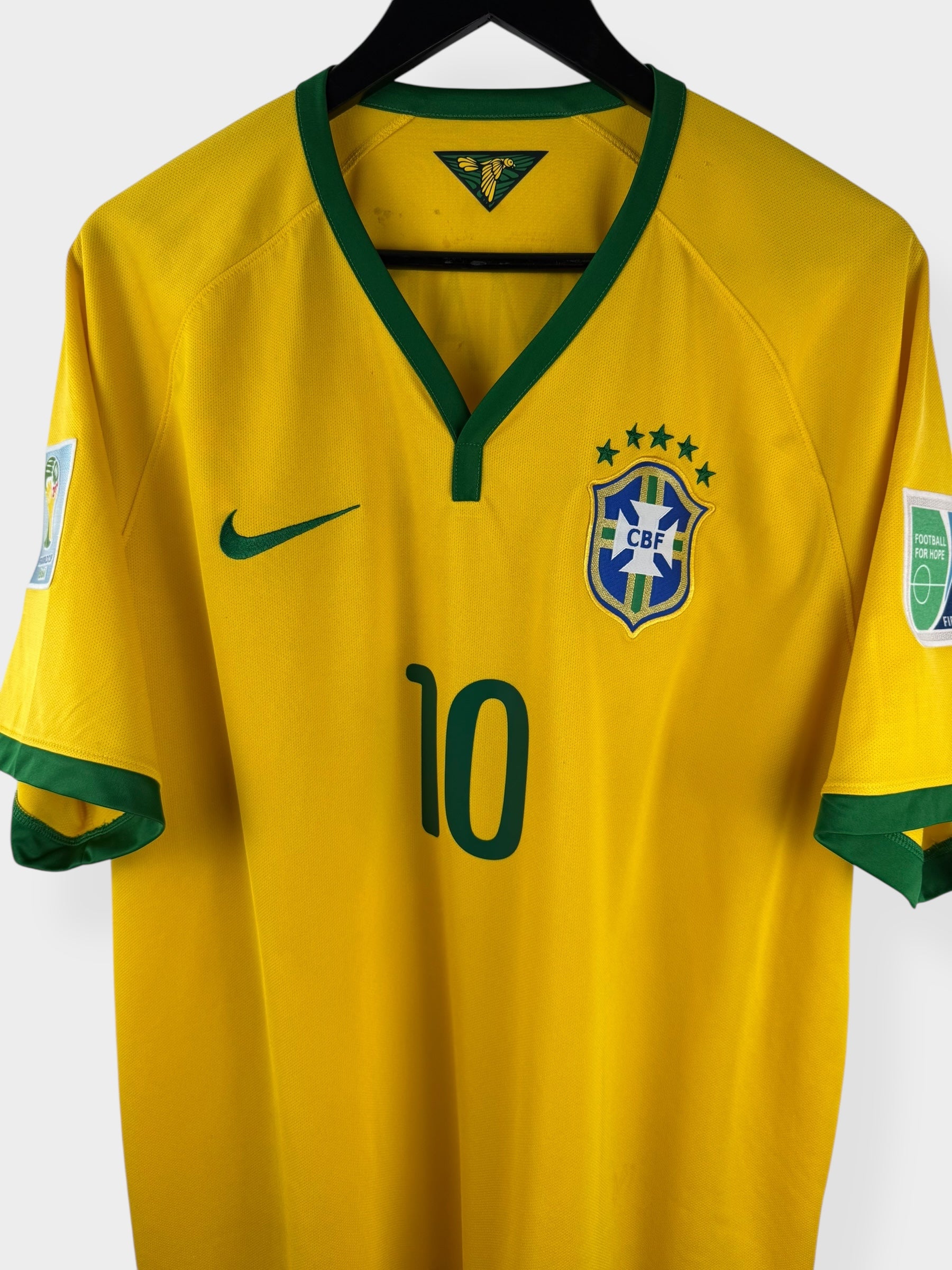 2014-15 BRAZIL HOME SHIRT NEYMAR JR #10 XL