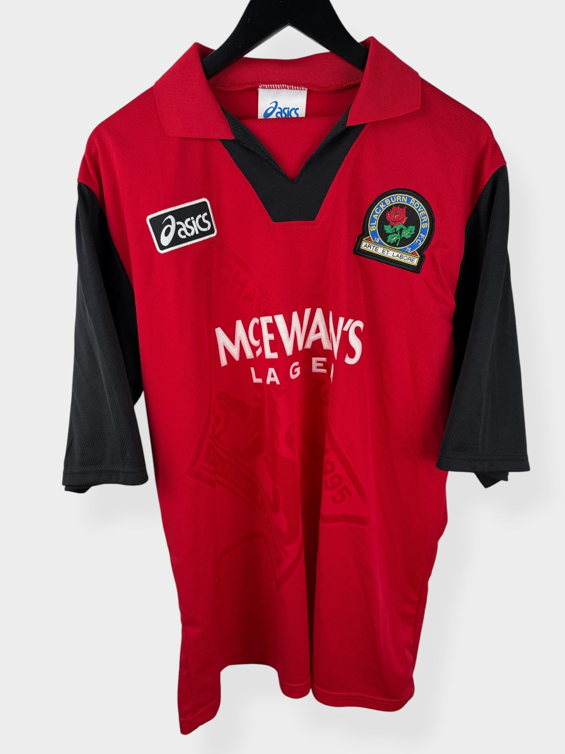 1995-96 BLACKBURN ROVERS AWAY SHIRT SHEARER #9 XL