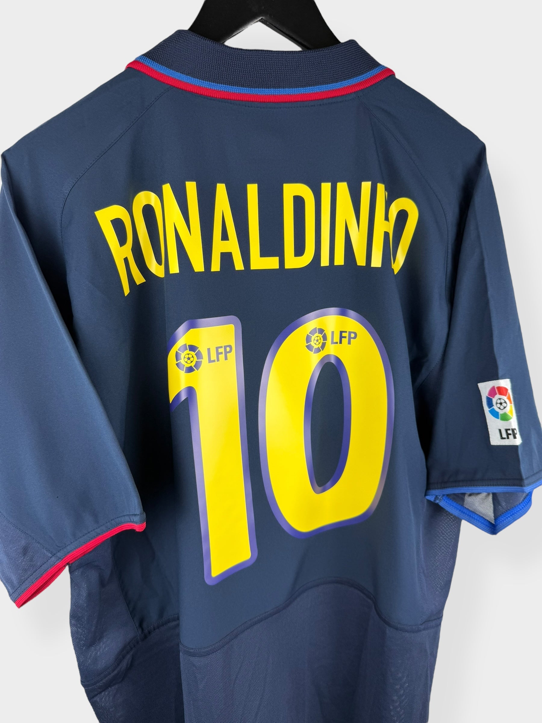 2003-04 BARCELONA DERDE SHIRT RONALDINHO #10 L