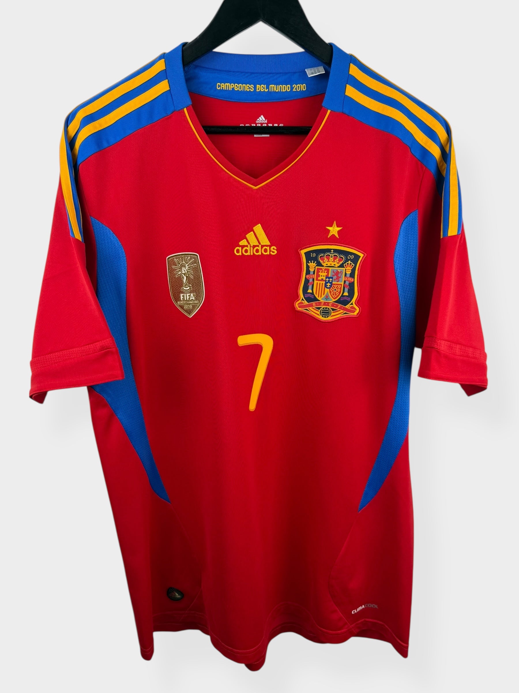 2010-11 SPAIN THUISSHIRT DAVID VILLA #7 L