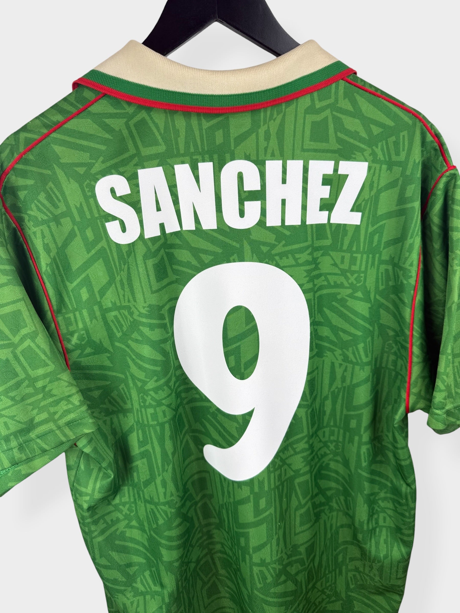 1994-95 MEXICO HOME SHIRT SANCHEZ #9 XL