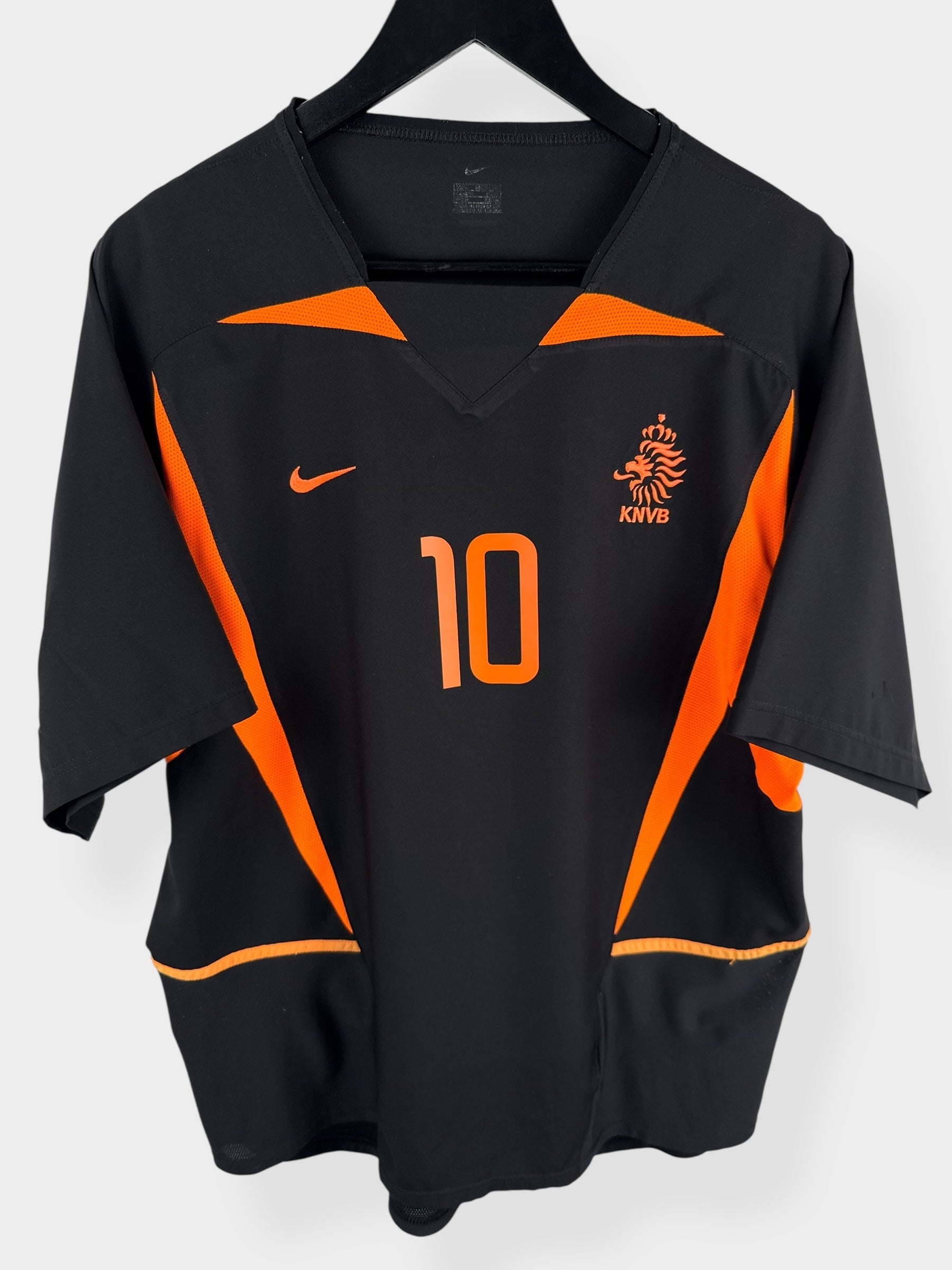 2002-04 NETHERLANDS AWAY SHIRT KLUIVERT #10 L - Authentic Football Club