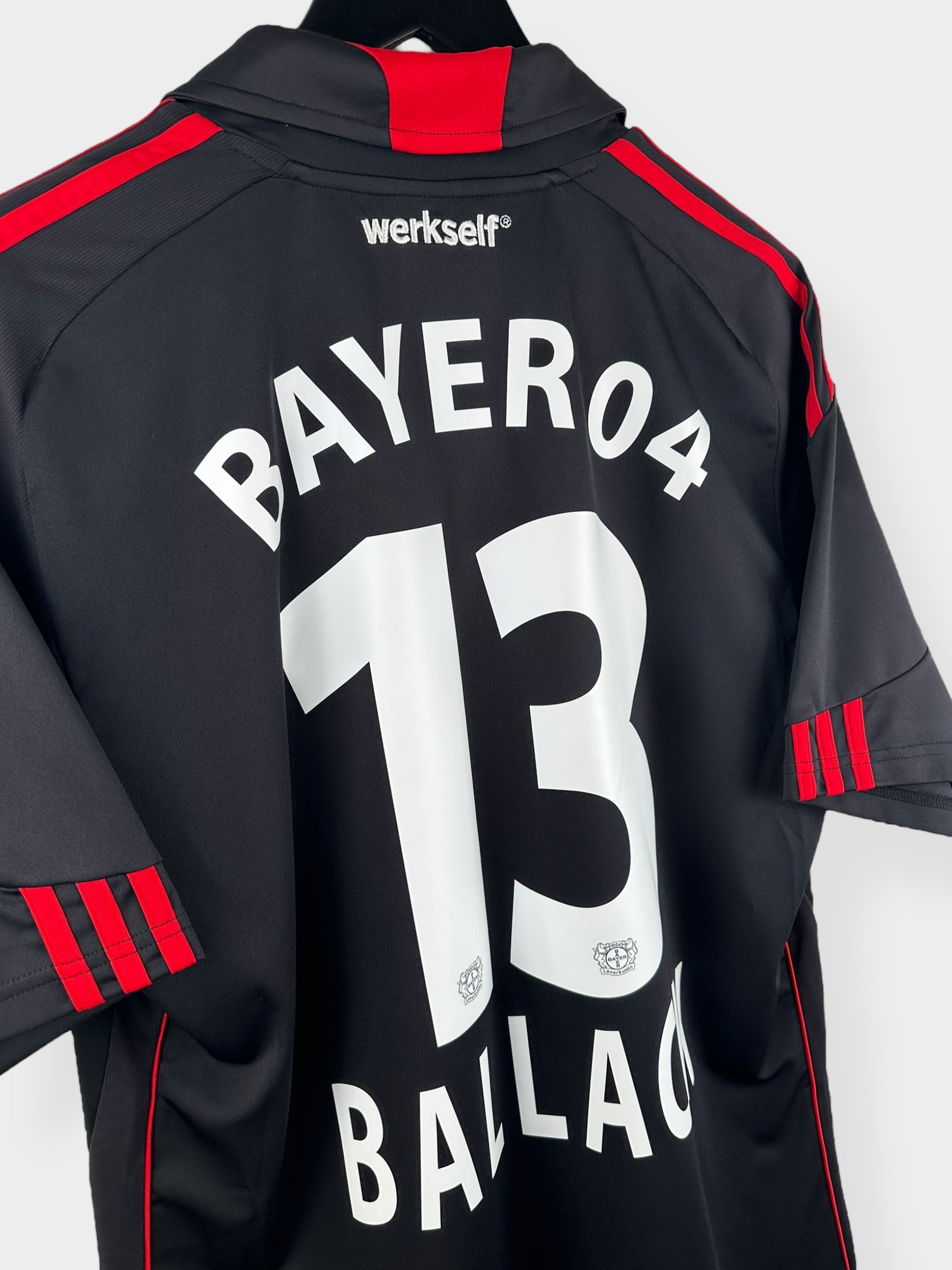 2010-11 BAYER LEVERKUSEN HOME SHIRT BALLACK #13 L