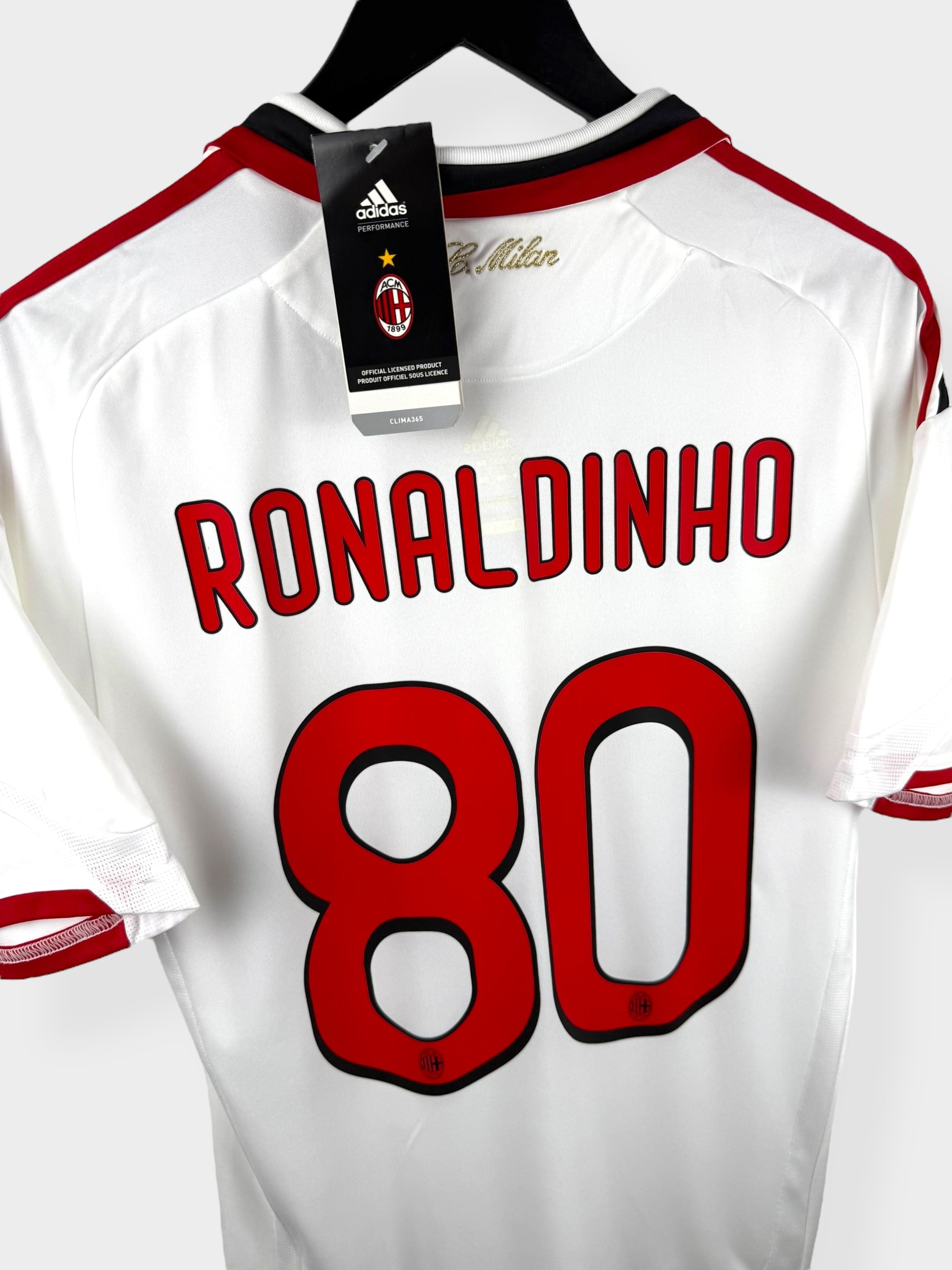 2009-10 AC MILAN AWAY SHIRT RONALDINHO #80 S - Authentic Football Club