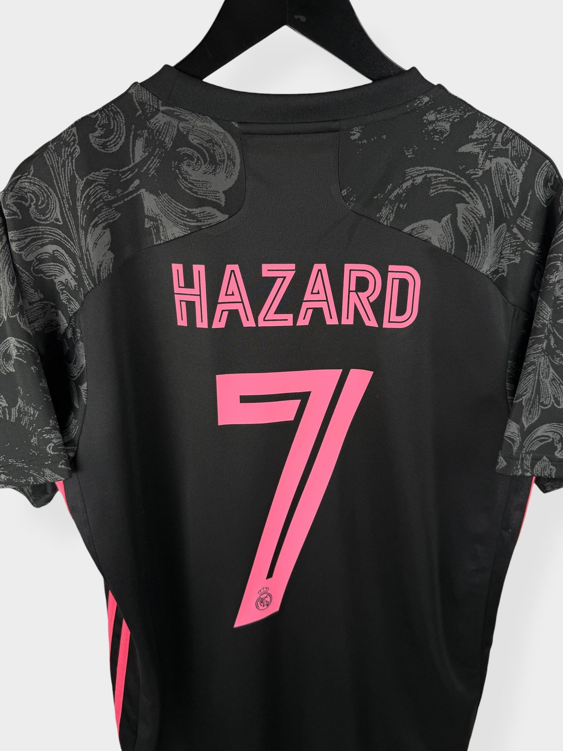 2020-21 REAL MADRID DERDE SHIRT HAZARD #7 M