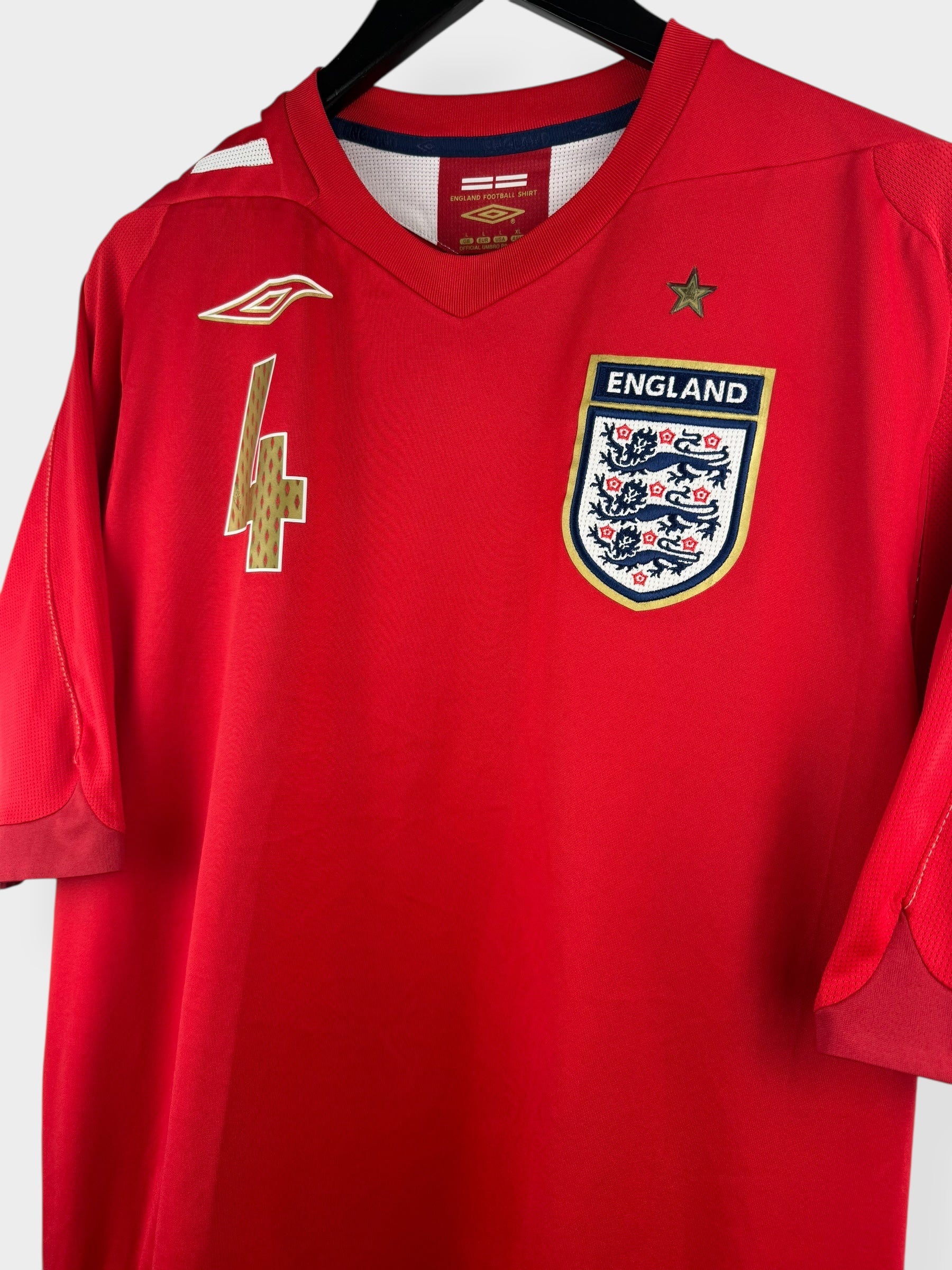 2006-08 ENGLAND AWAY SHIRT GERRARD #4 L