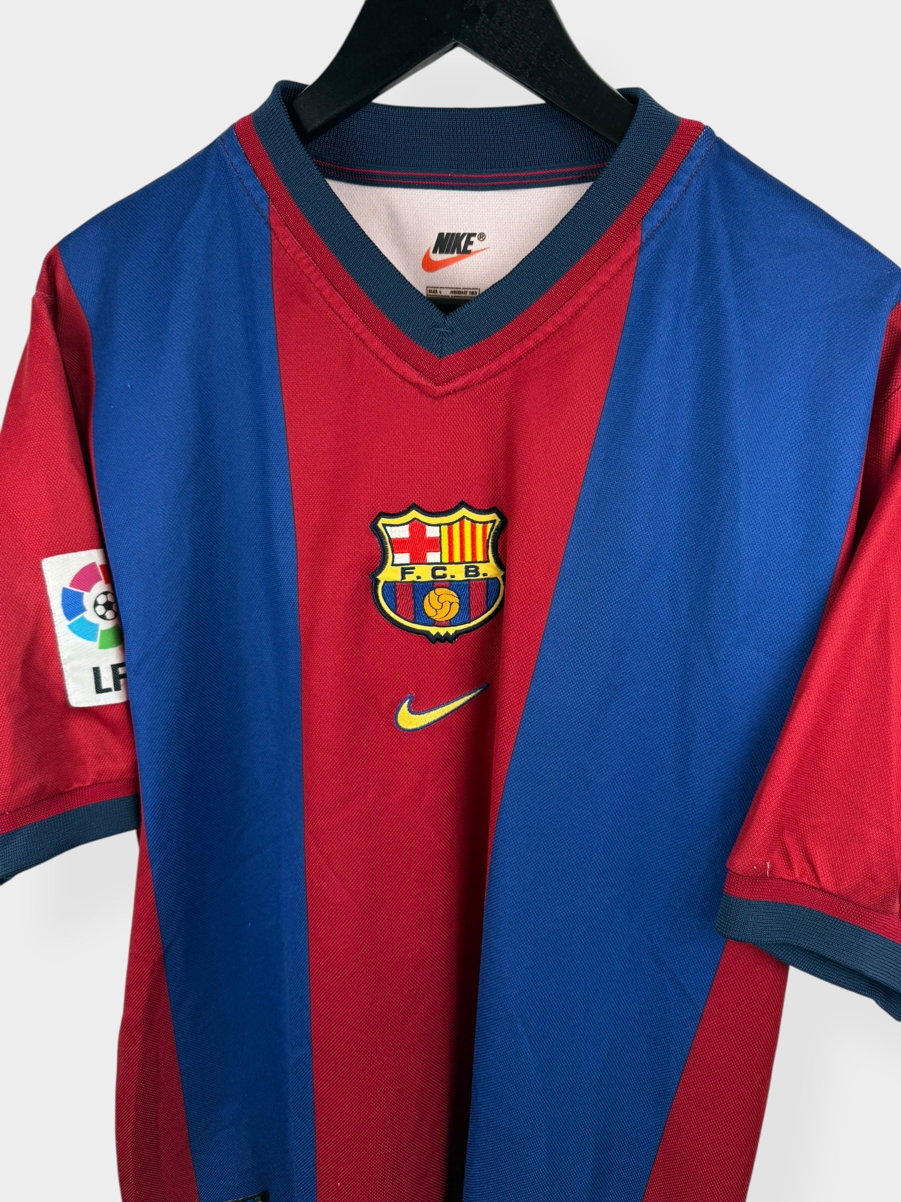 1998-99 BARCELONA HEIMTRIKOT RIVALDO #11 L
