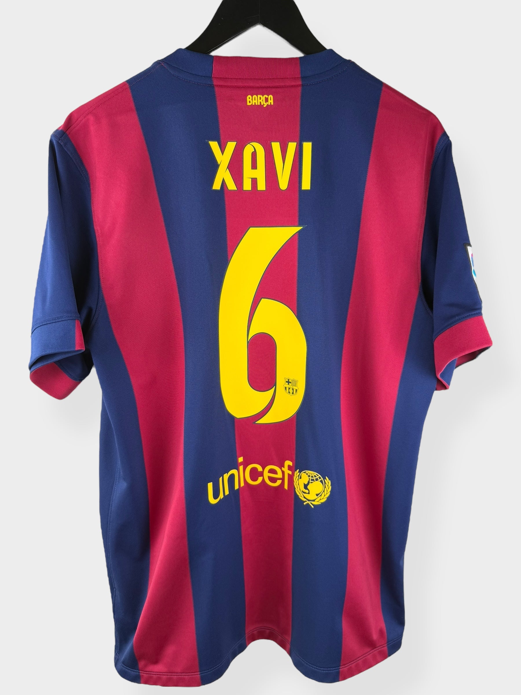 2014-15 BARCELONA THUISSHIRT XAVI #6 L