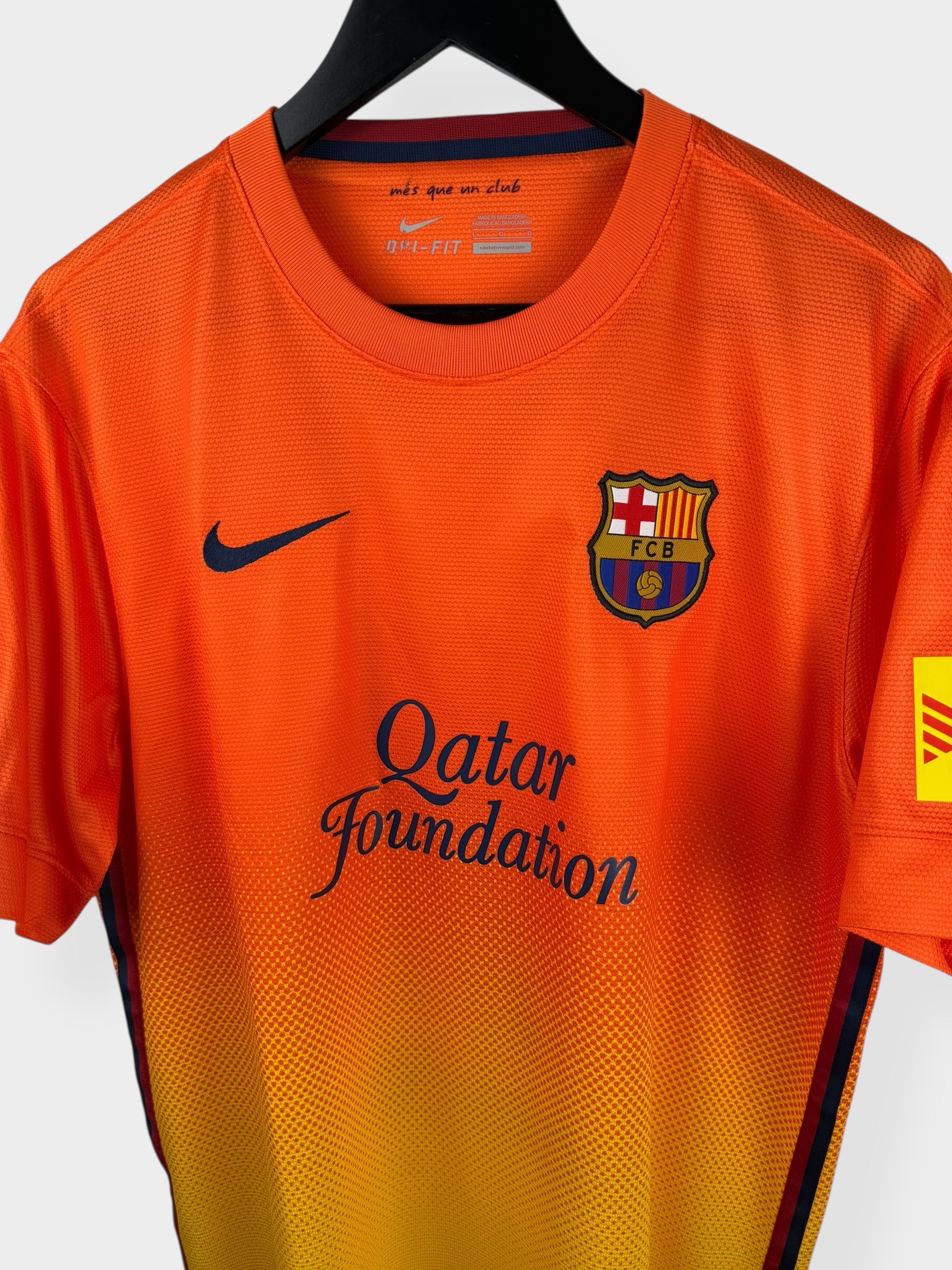 2012-13 BARCELONA AWAY SHIRT DAVID VILLA #7 L