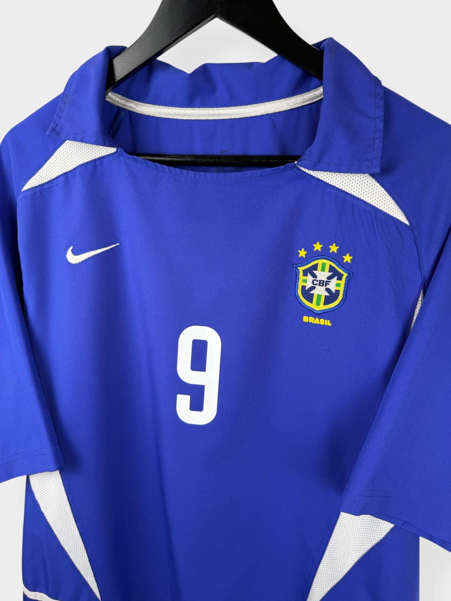 2002-04 BRAZIL AWAY SHIRT RONALDO #9 XL