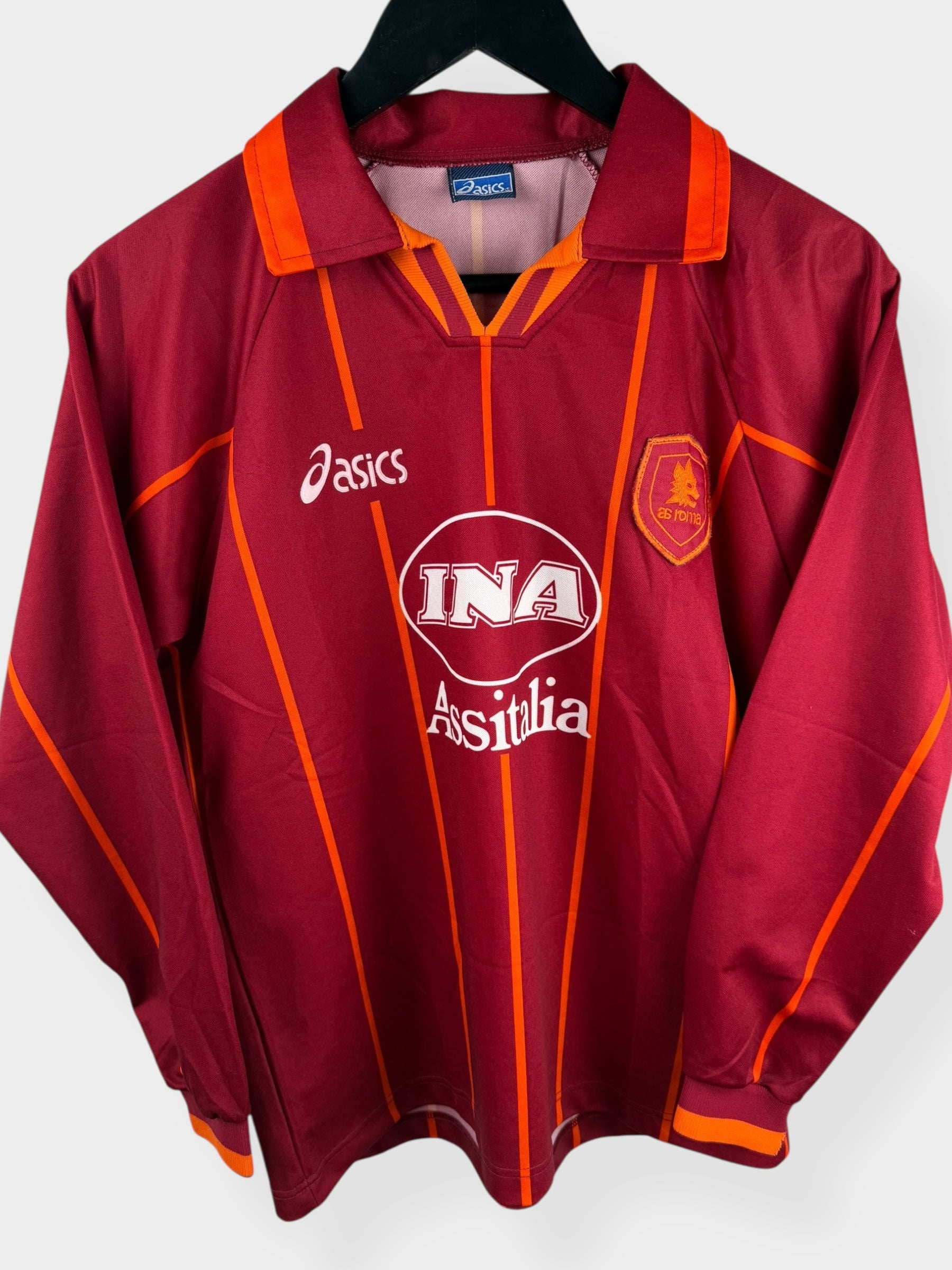 1996-97 AS ROMA HOME SHIRT LS S - Authentic Football Club