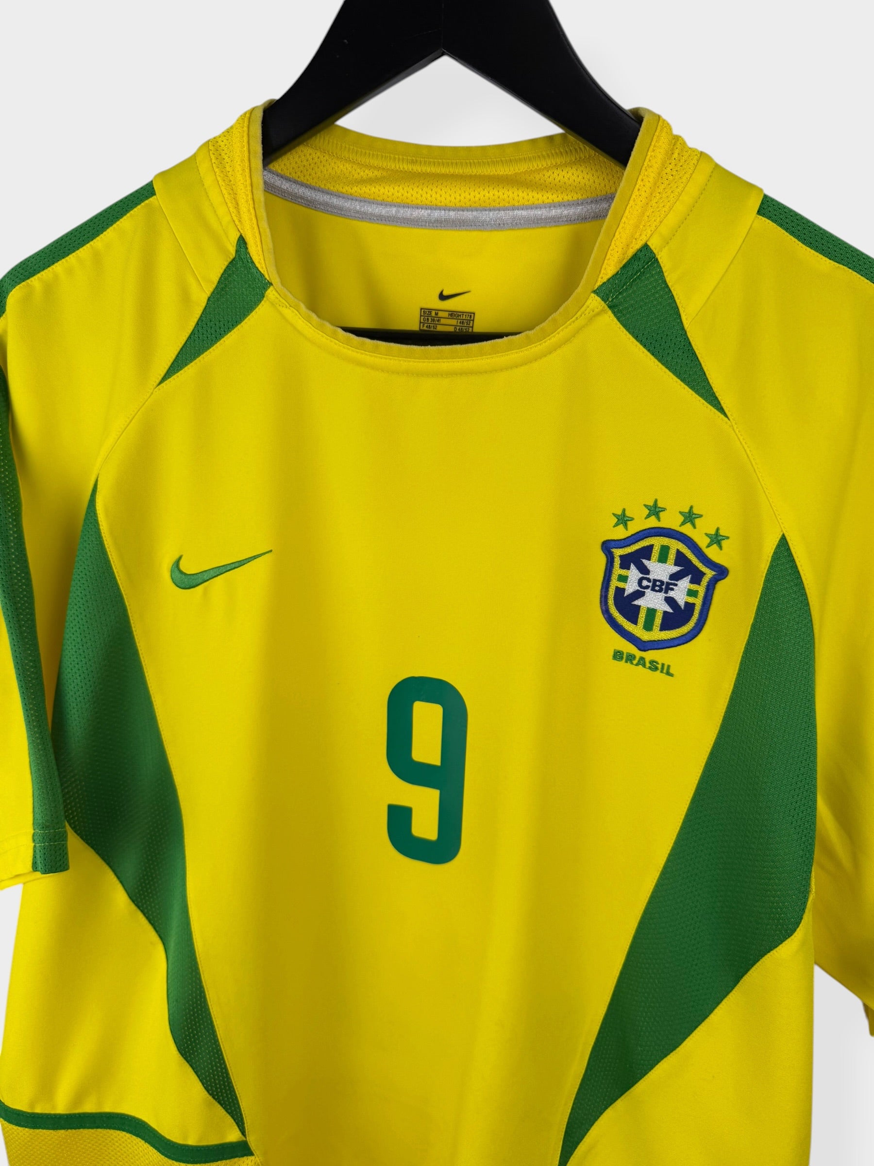 MAILLOT DOMICILE BRÉSIL 2002-04 RONALDO #9 M