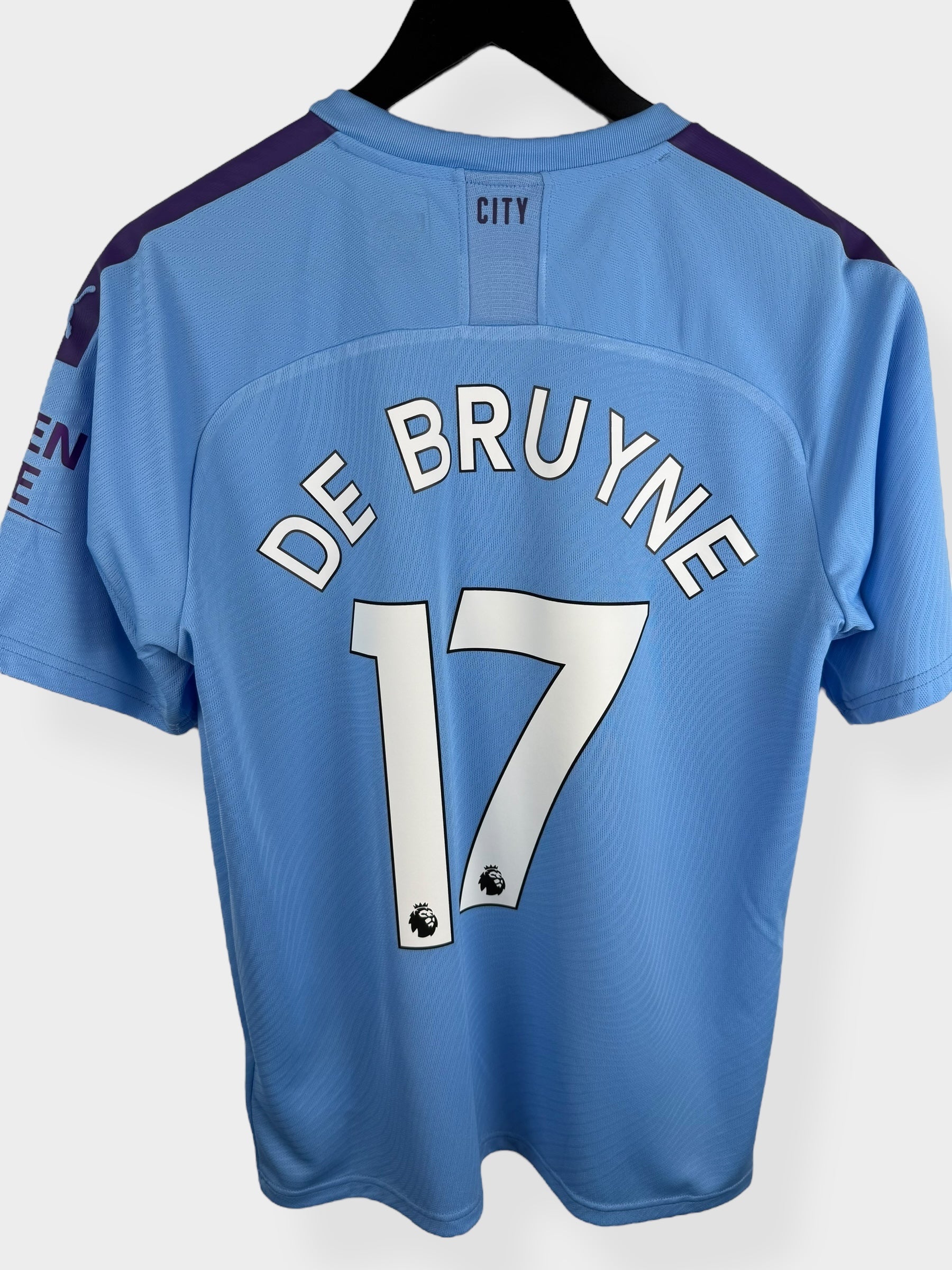 2019-20 MANCHESTER CITY HOME SHIRT DE BRUYNE #17 L - Authentic Football Club
