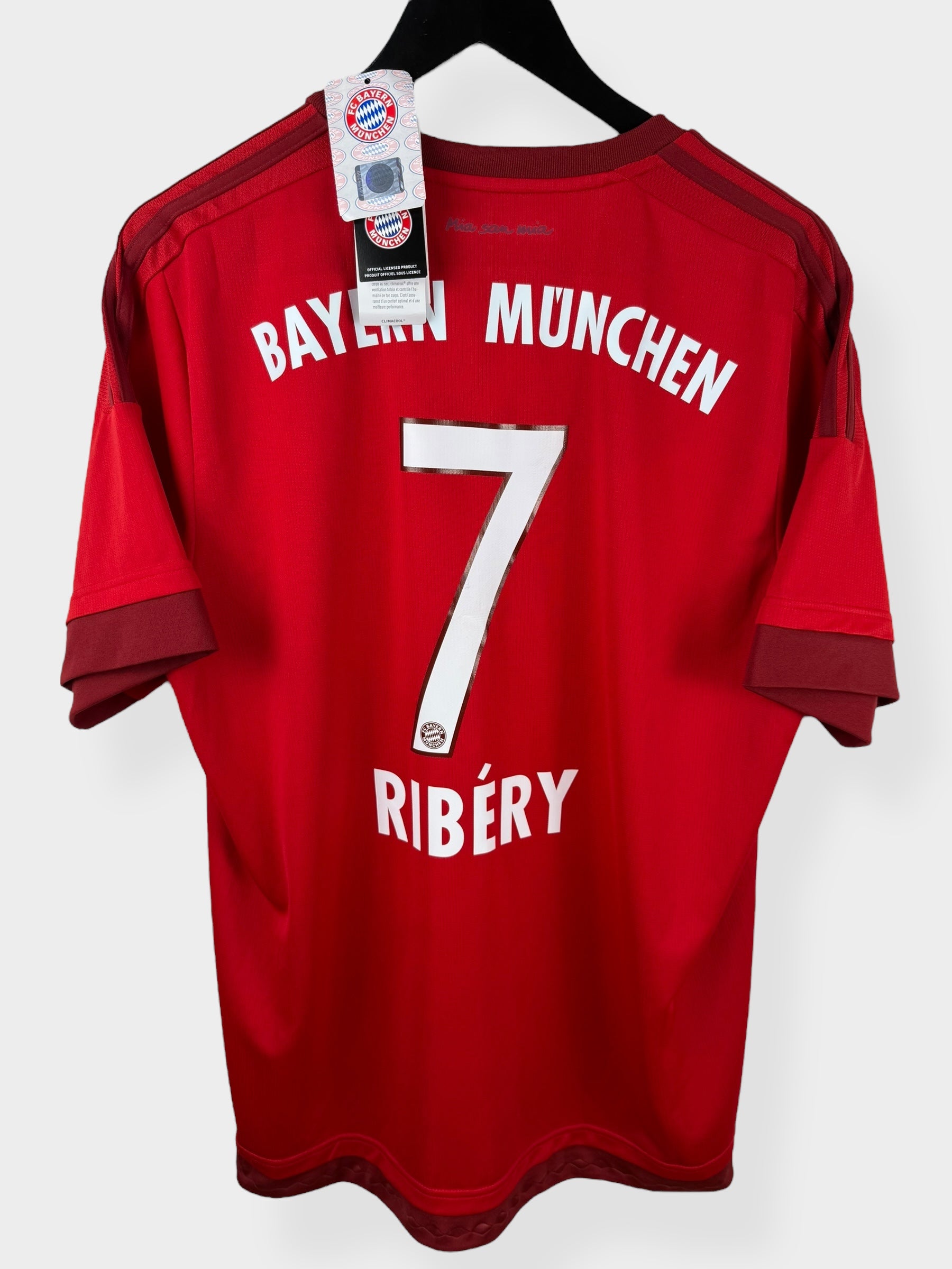 2015-16 BAYERN MUNICH HOME SHIRT RIBERY #7 XL - Authentic Football Club