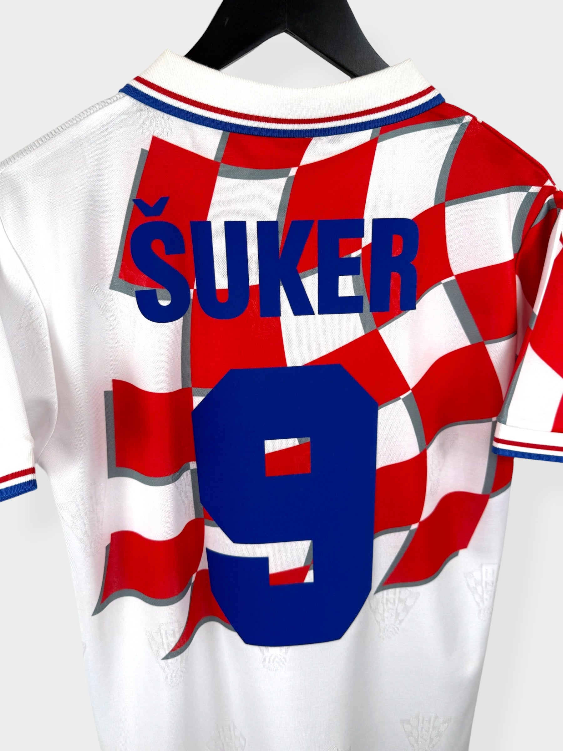 MAILLOT DOMICILE CROATIE 1998-01 SUKER #9 S