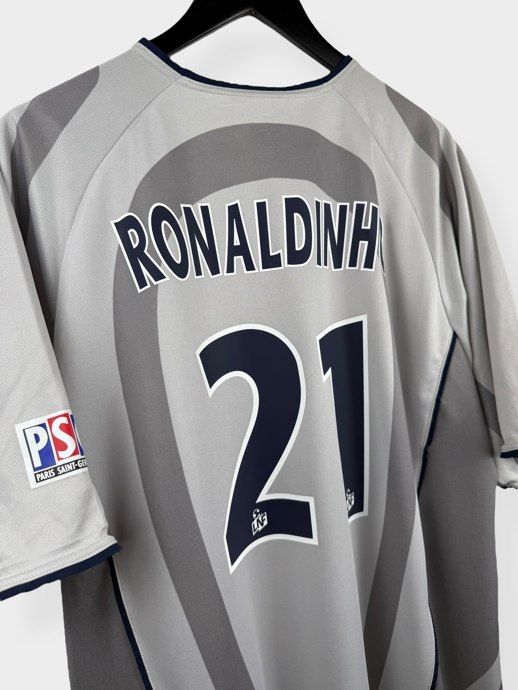 2001-02 PARIS SAINT-GERMAIN UITSHIRT RONALDINHO #21 XL