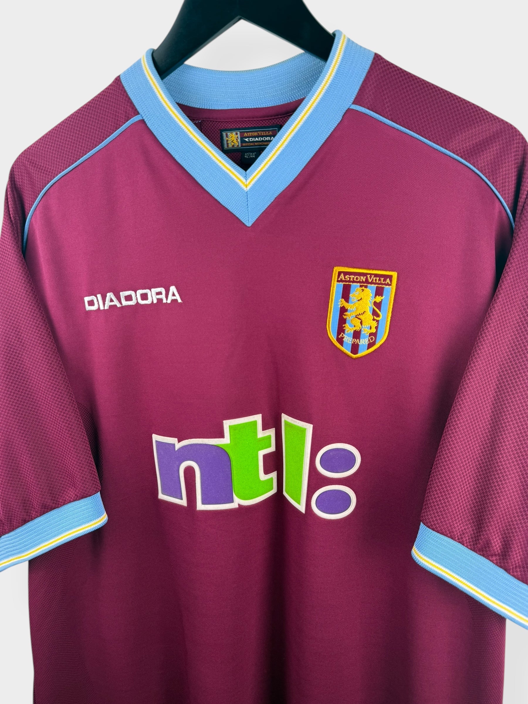 2001-02 ASTON VILLA THUISSHIRT GINOLA #14 XL