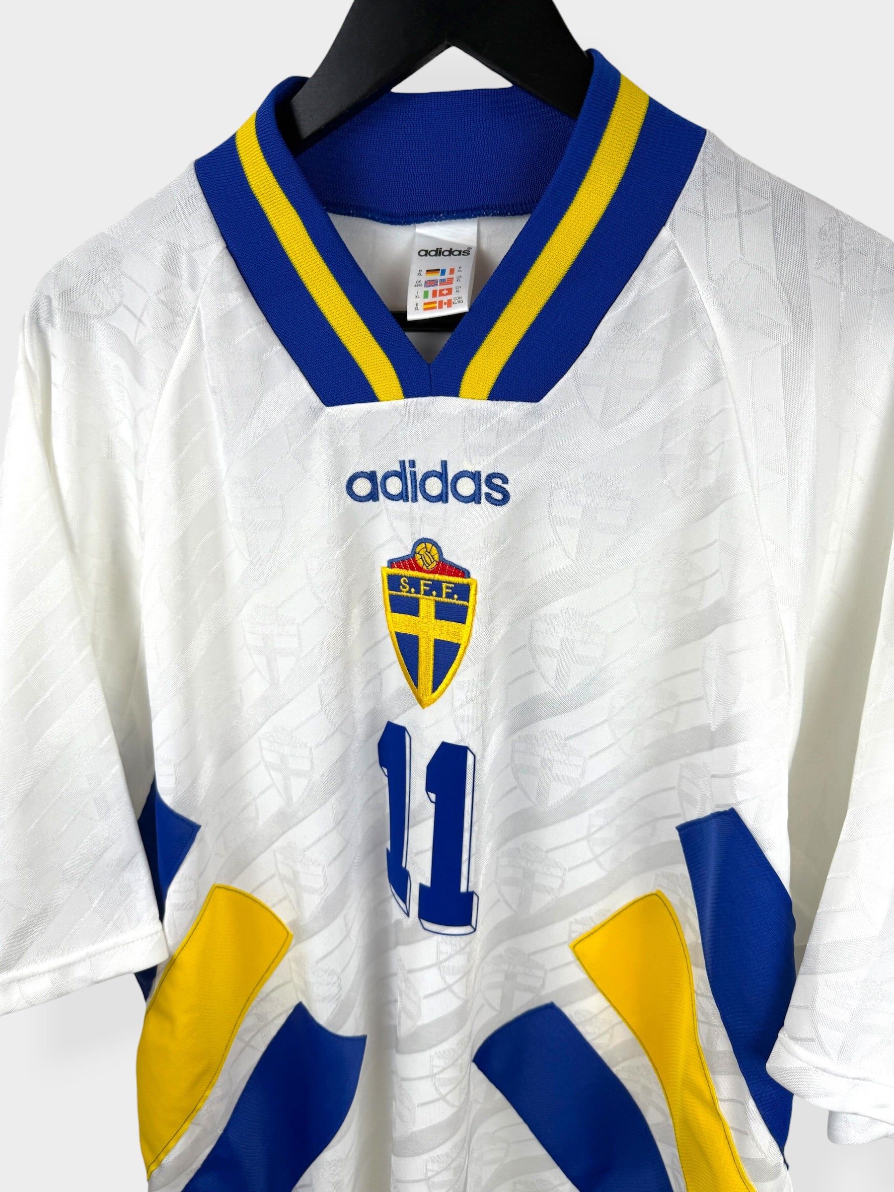 1994–96 SCHWEDEN AUSWÄRTSTRIKOT BROLIN #11 XL