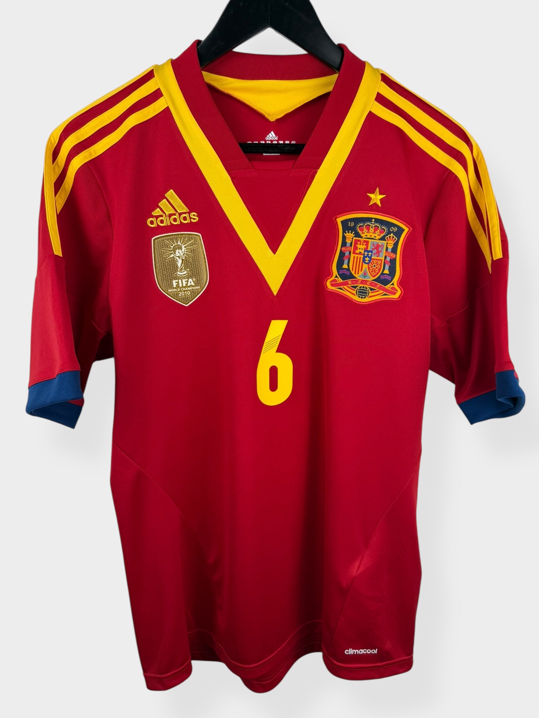 2012-13 SPAIN HOME SHIRT INIESTA #6 M