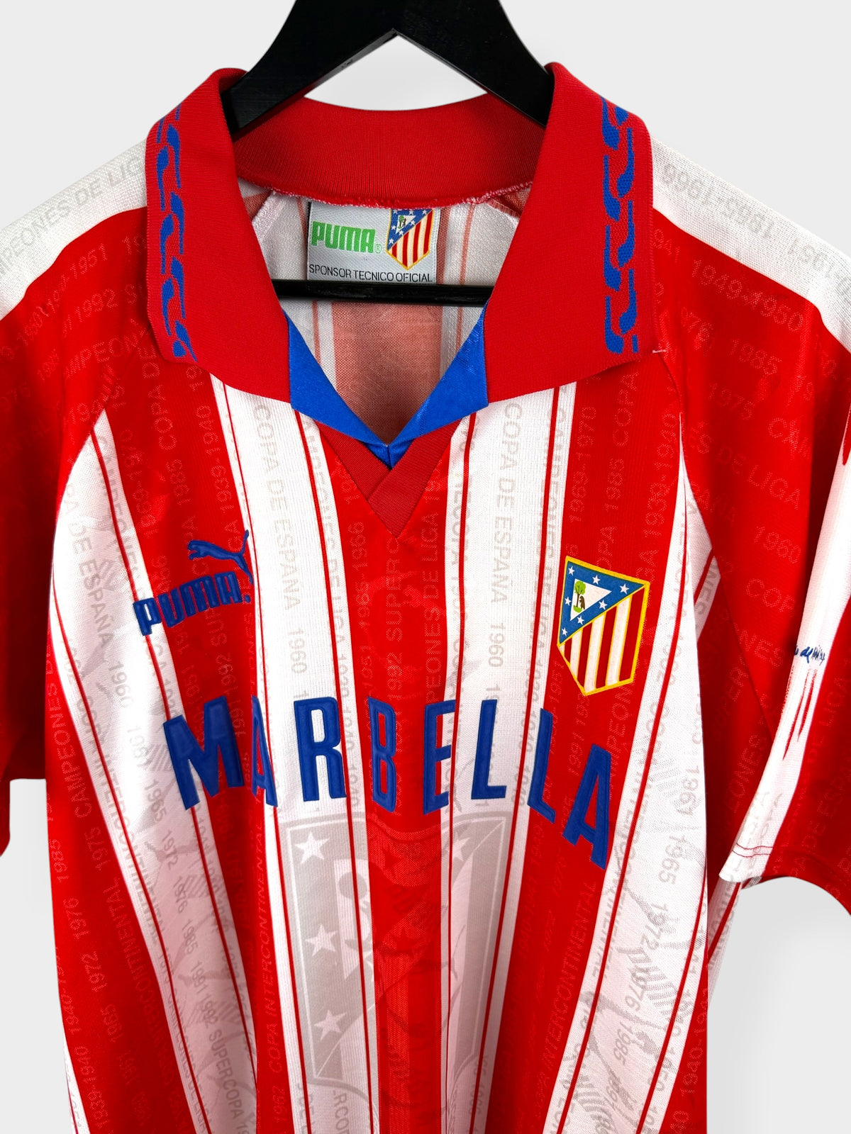 1995-96 ATLETICO MADRID HOME SHIRT L