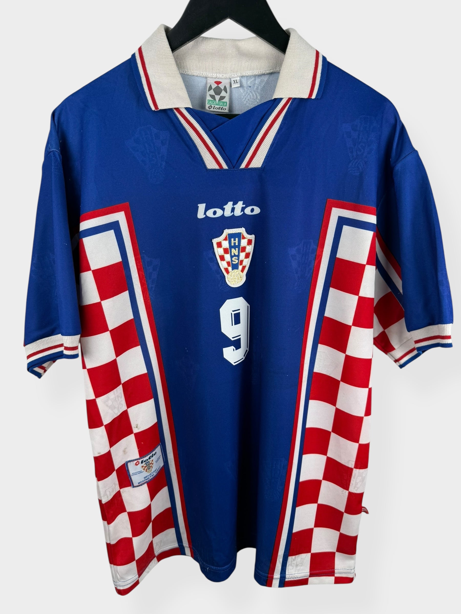 1998-01 CROATIA AWAY SHIRT SUKER #9 XL - Authentic Football Club