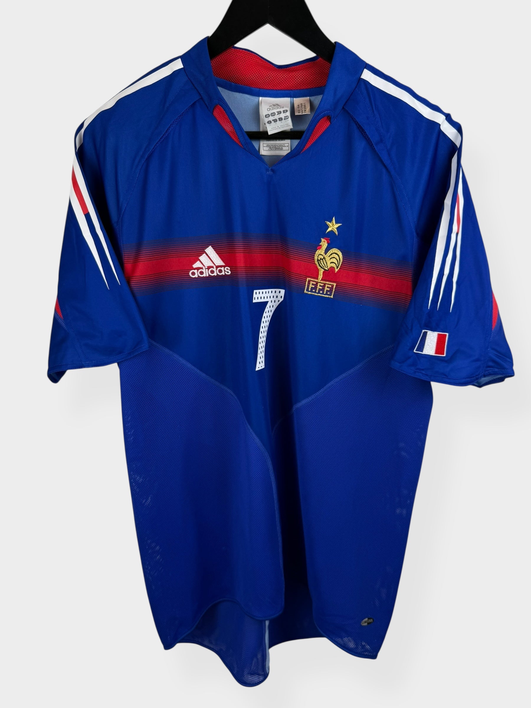 2004-06 FRANCE HOME SHIRT PIRES #7 M