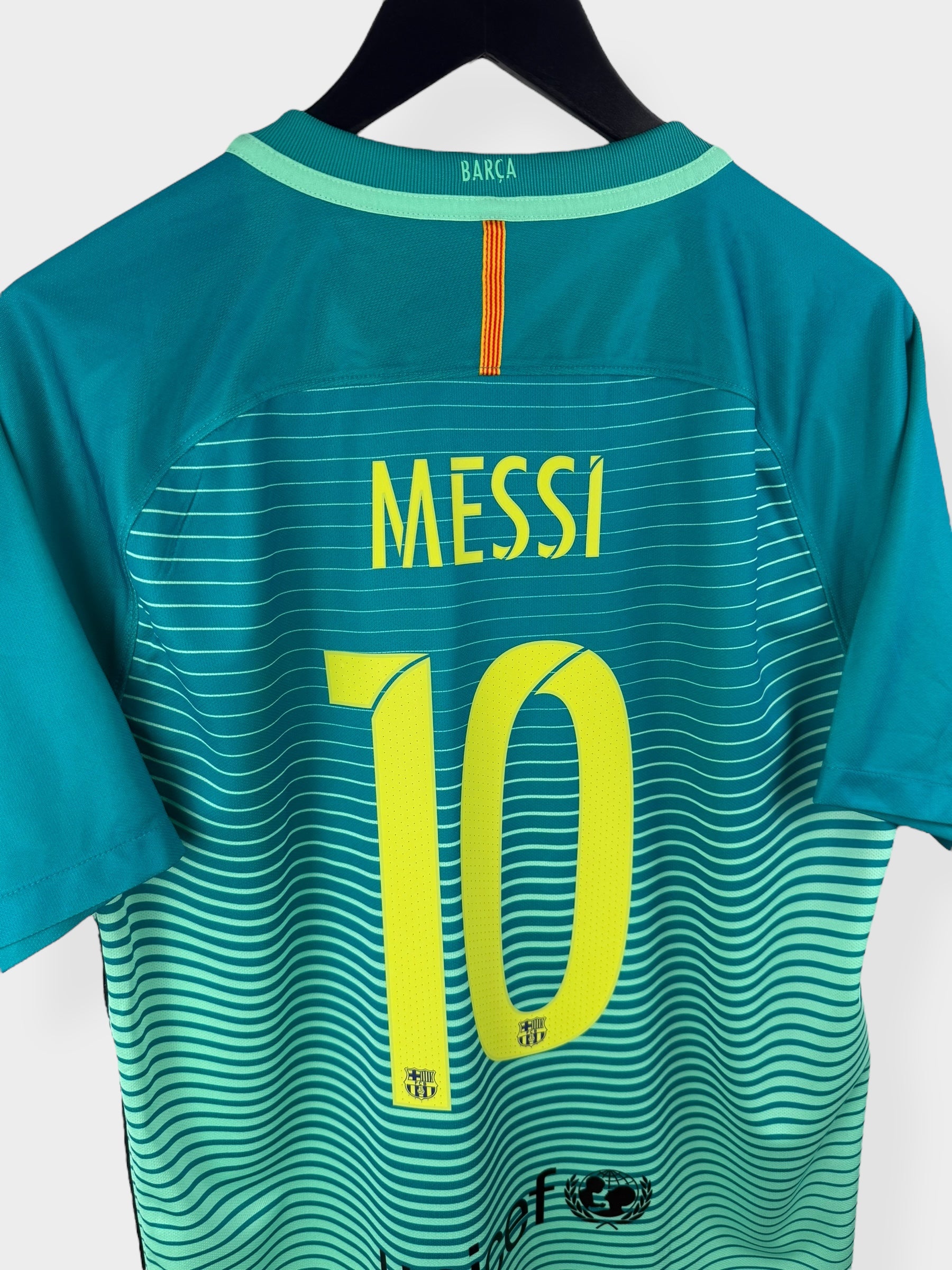 2016-17 BARCELONA THIRD SHIRT MESSI #10 L - Authentic Football Club
