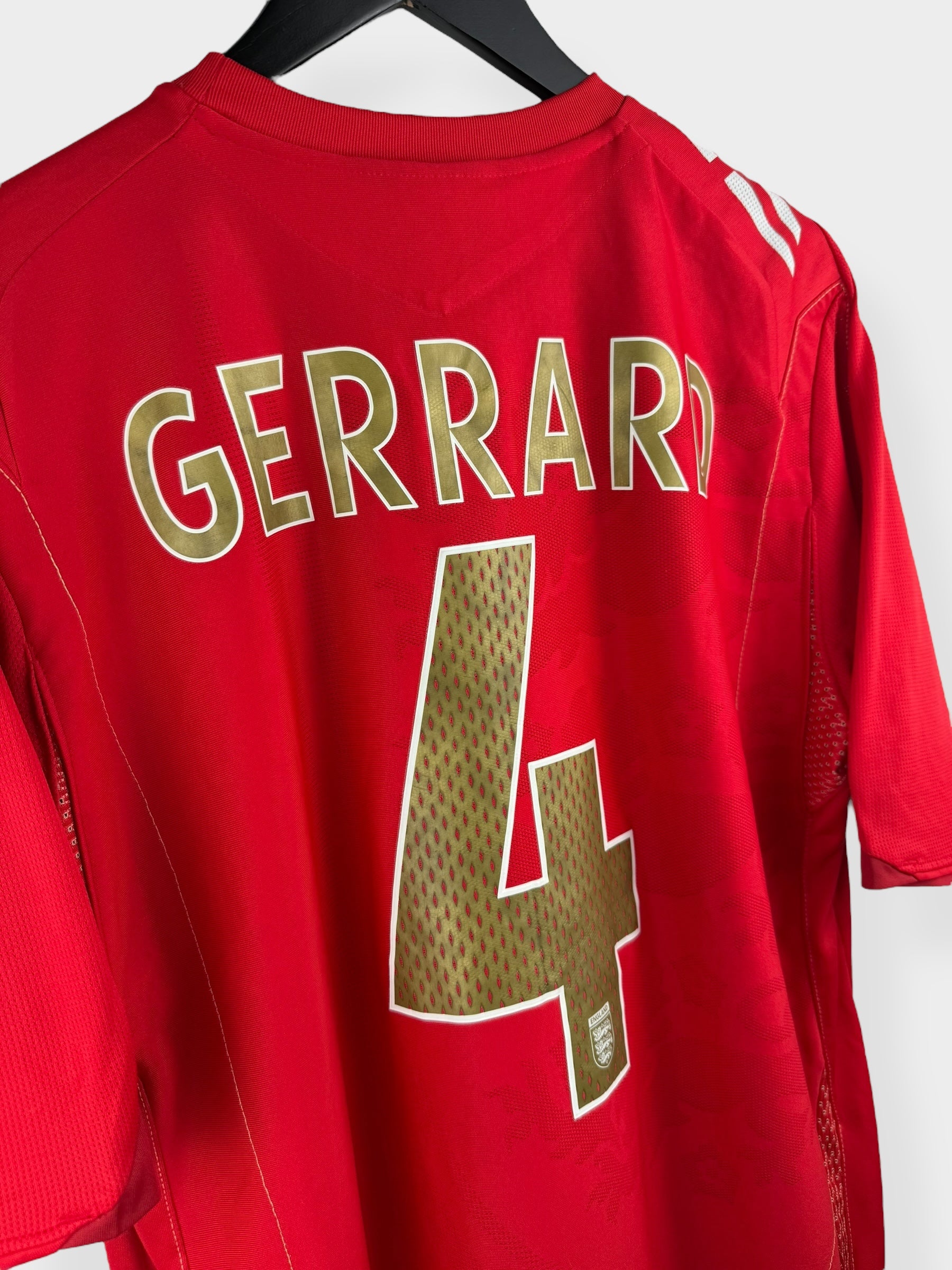 2006-08 ENGLAND AWAY SHIRT GERRARD #4 L