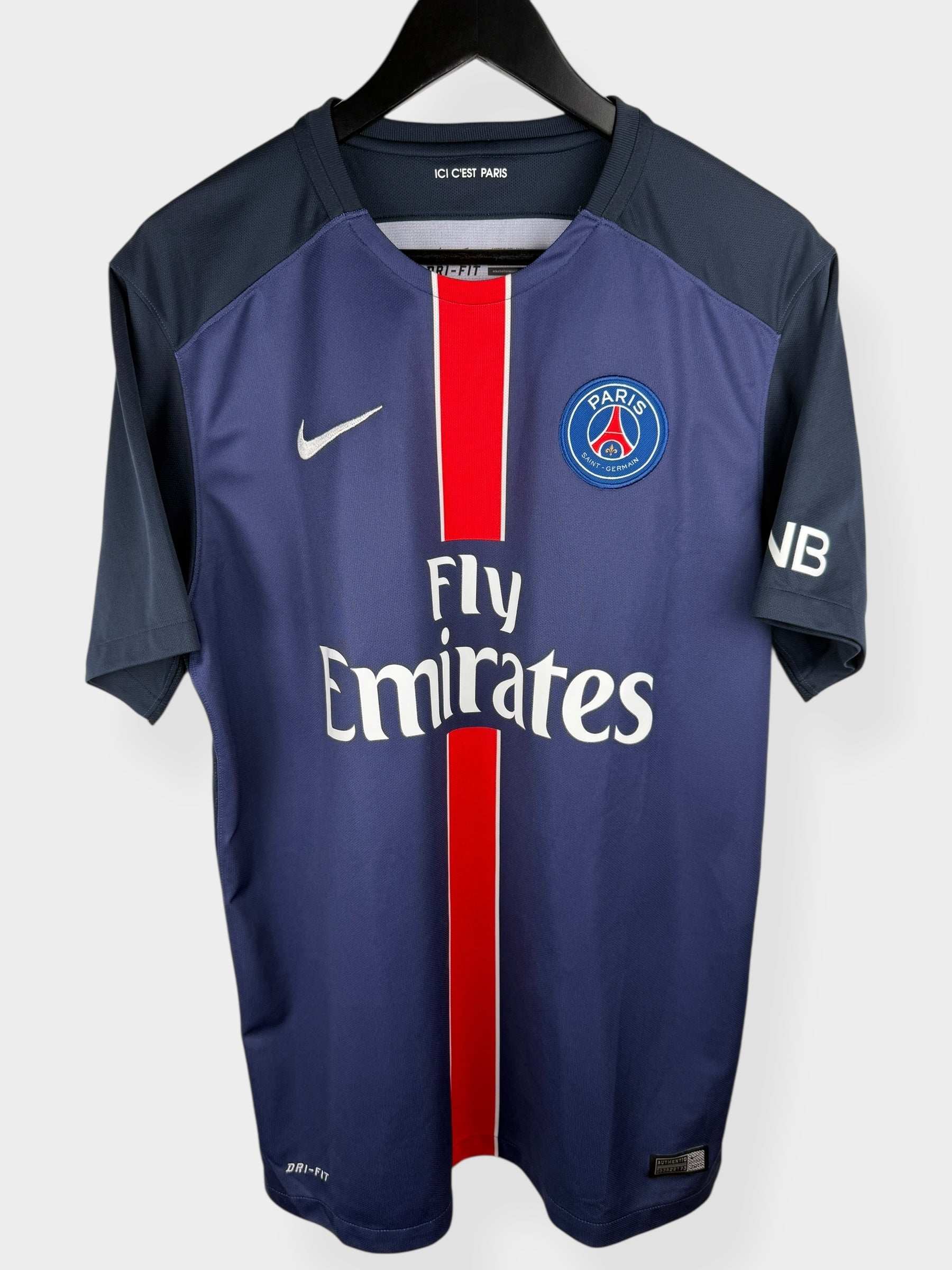 2015-16 PARIS SAINT-GERMAIN HOME SHIRT DAVID LUIZ #32 L