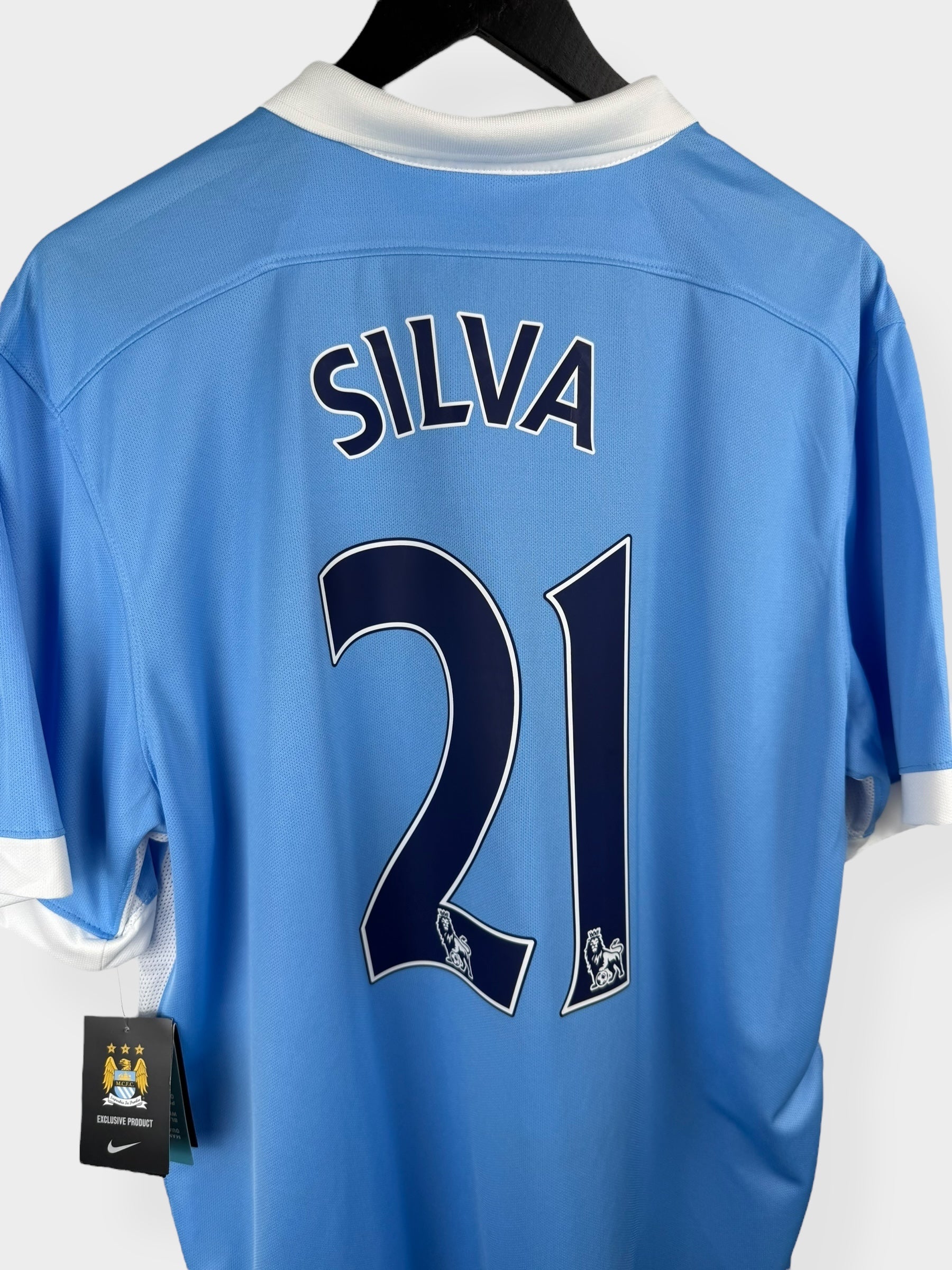 2015-16 MANCHESTER CITY HEIMTRIKOT SILVA #21 XL