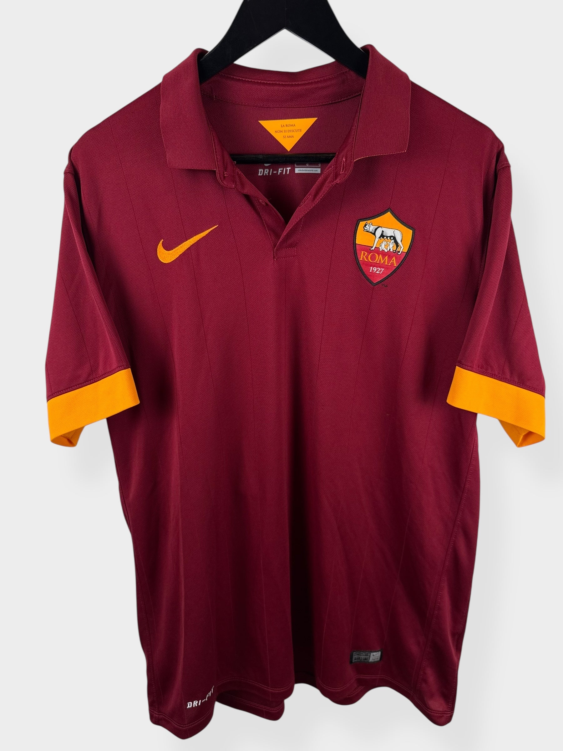 2014-15 AS ROMA HOME SHIRT TOTTI #10 L