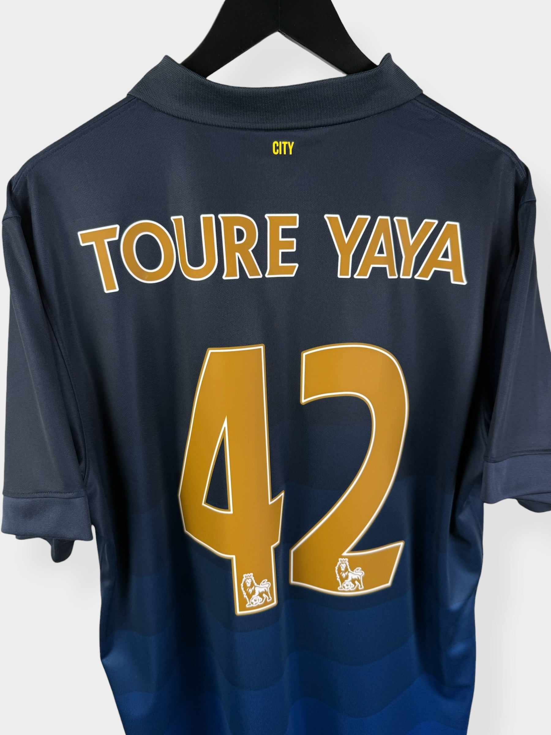 2014-15 MANCHESTER CITY AWAY SHIRT TOURE YAYA #42 XL