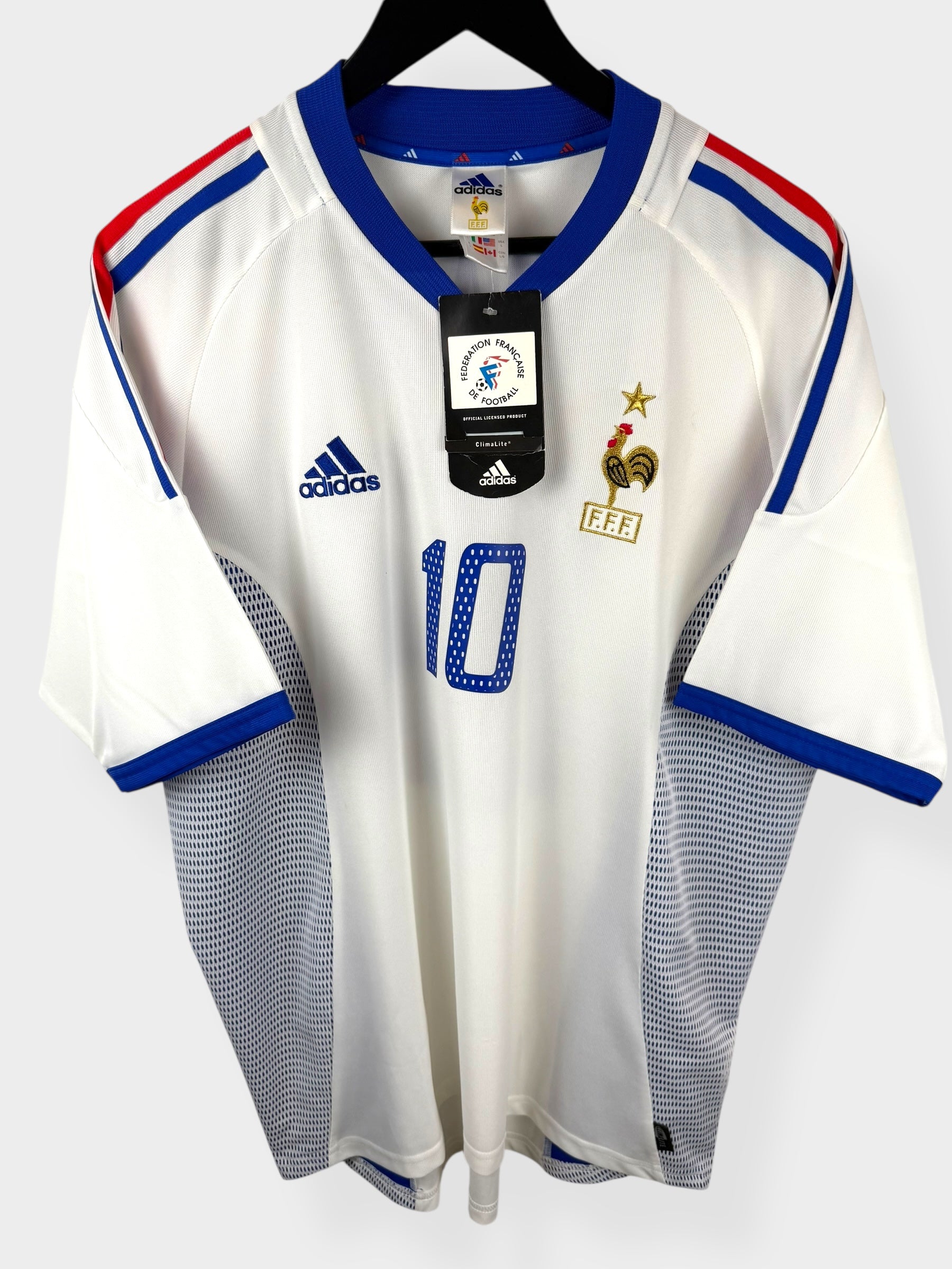 2002-04 FRANCE AWAY SHIRT ZIDANE #10 L - Authentic Football Club