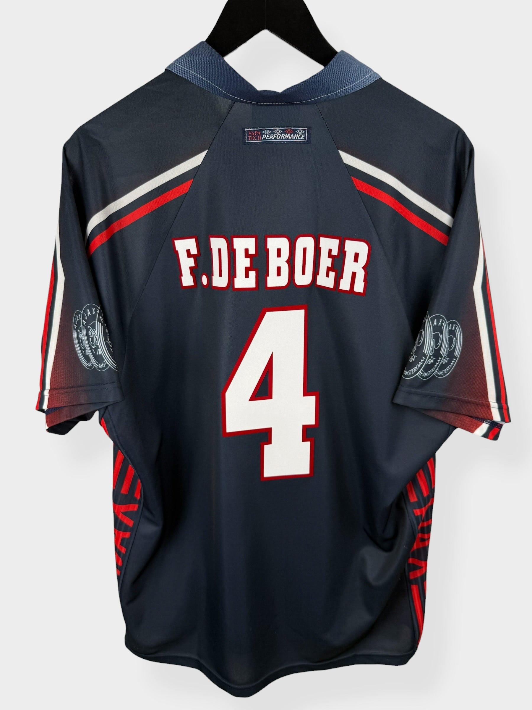 MAILLOT EXTÉRIEUR AJAX 1997-98 F. DE BOER #4 XL
