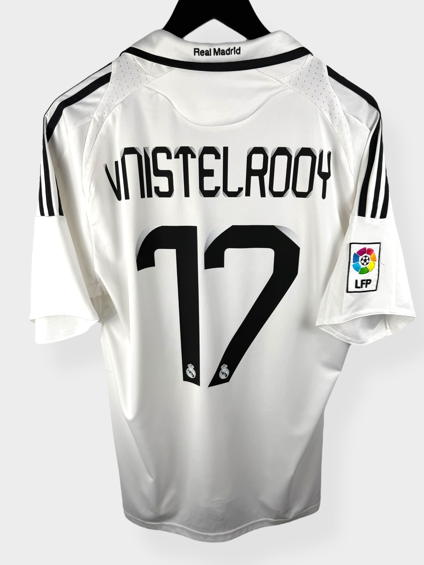 2008-09 REAL MADRID HOME SHIRT V. NISTELROOY #17 L - Authentic Football Club