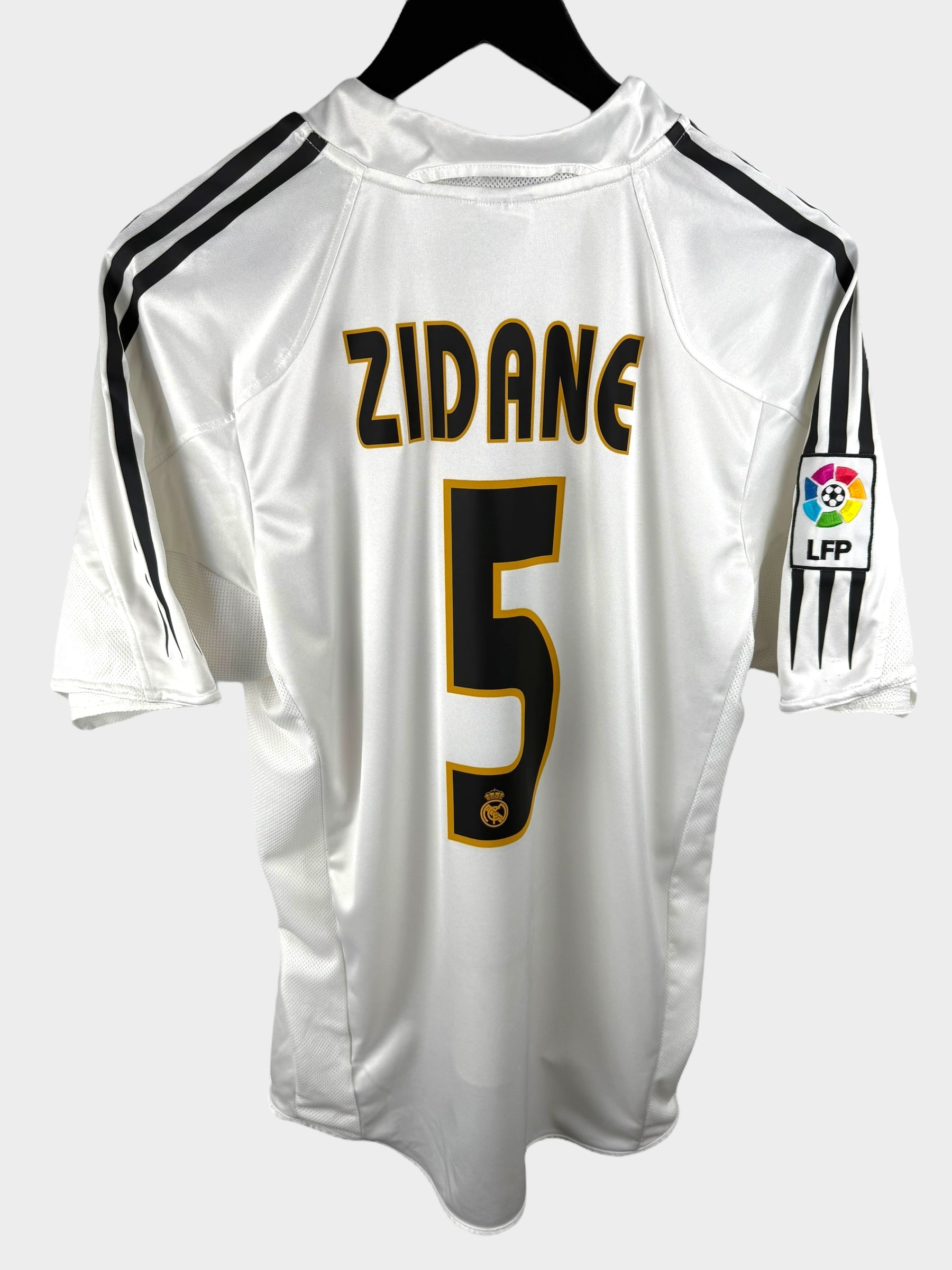 2004-05 REAL MADRID HOME SHIRT ZIDANE #5 M - Authentic Football Club