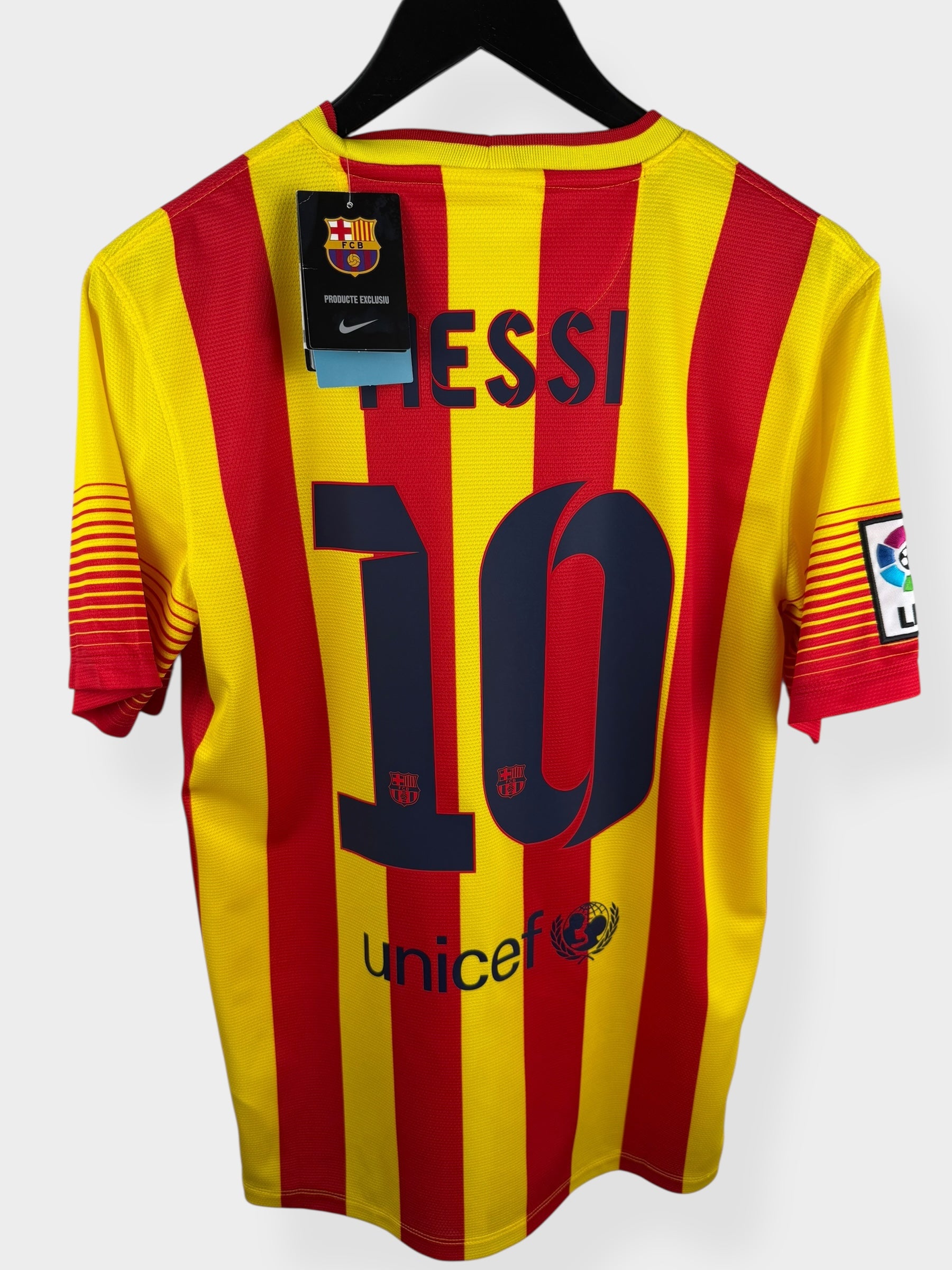 2013-14 BARCELONA AWAY SHIRT MESSI #10 S - Authentic Football Club