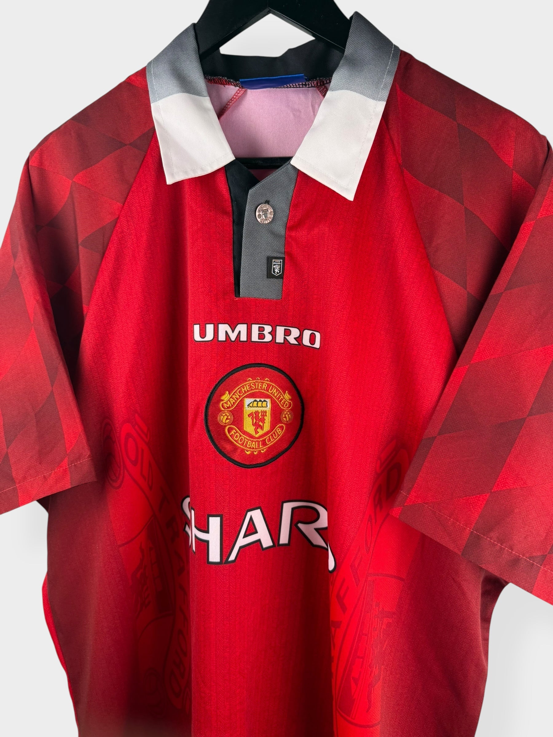 1996-98 MANCHESTER UNITED HOME SHIRT KEANE #16 XL