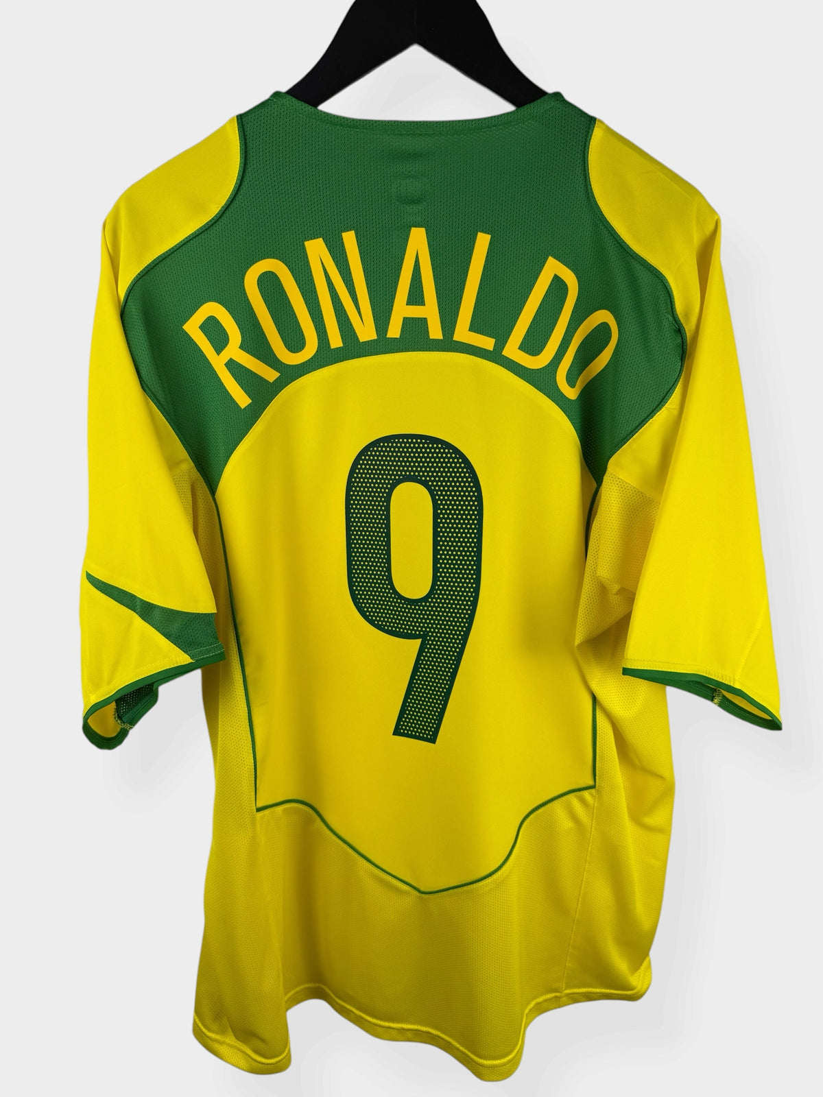 2004-06 BRAZIL HOME SHIRT RONALDO #9 XL - Authentic Football Club