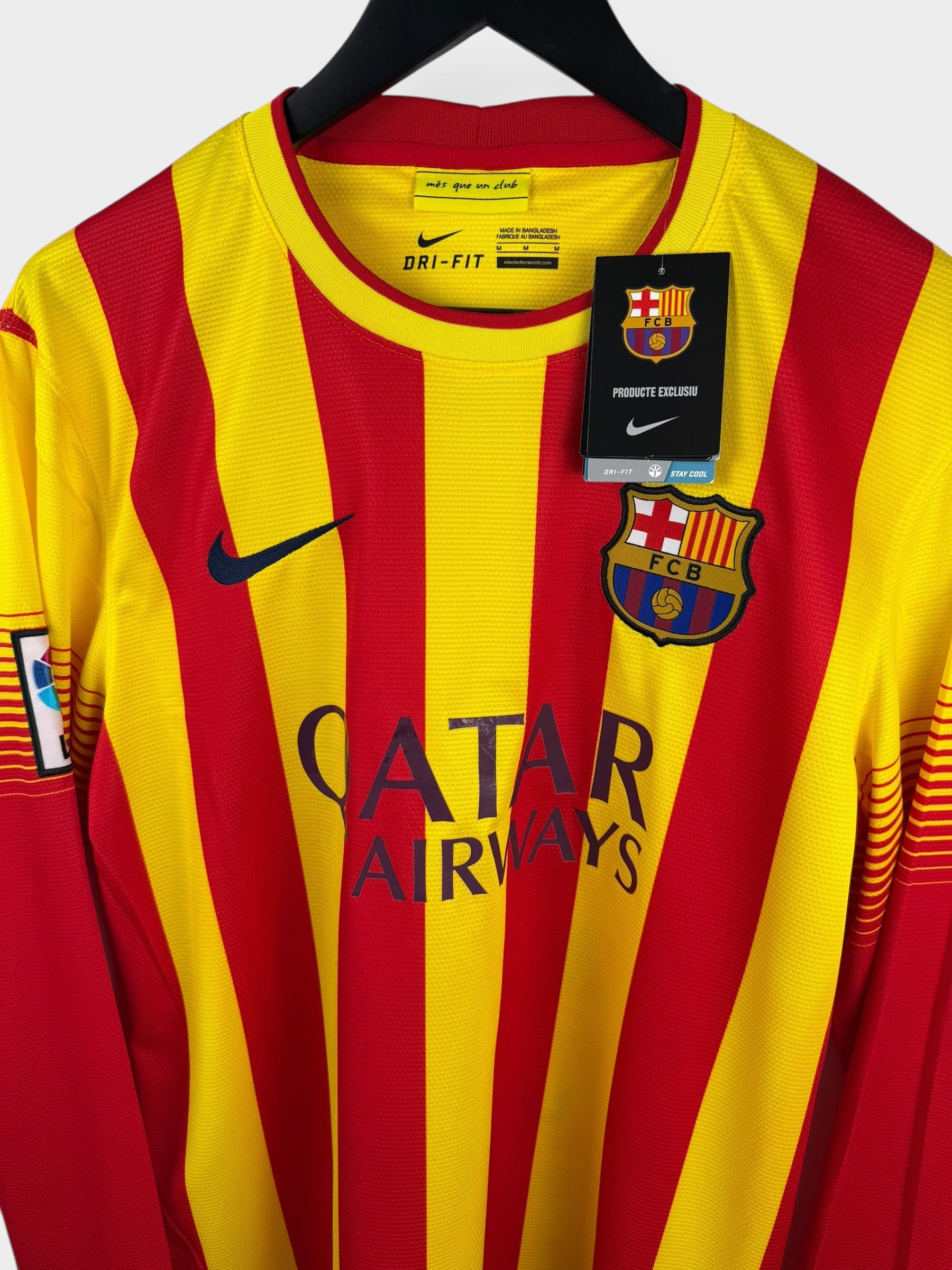2013-14 BARCELONA AWAY SHIRT LS NEYMAR JR #11 M - Authentic Football Club